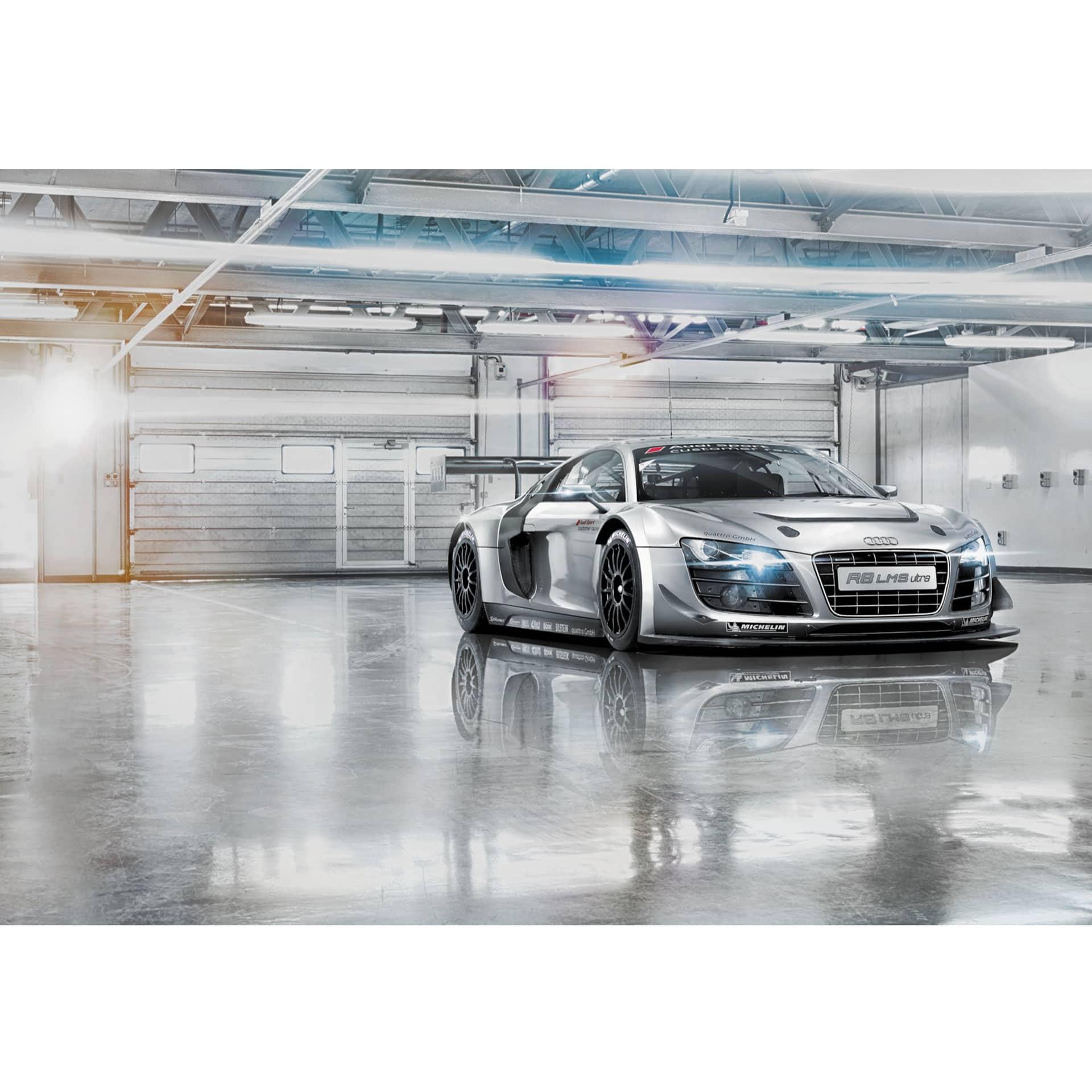 Fotobehang Papierbehang Audi R8 Le Mans