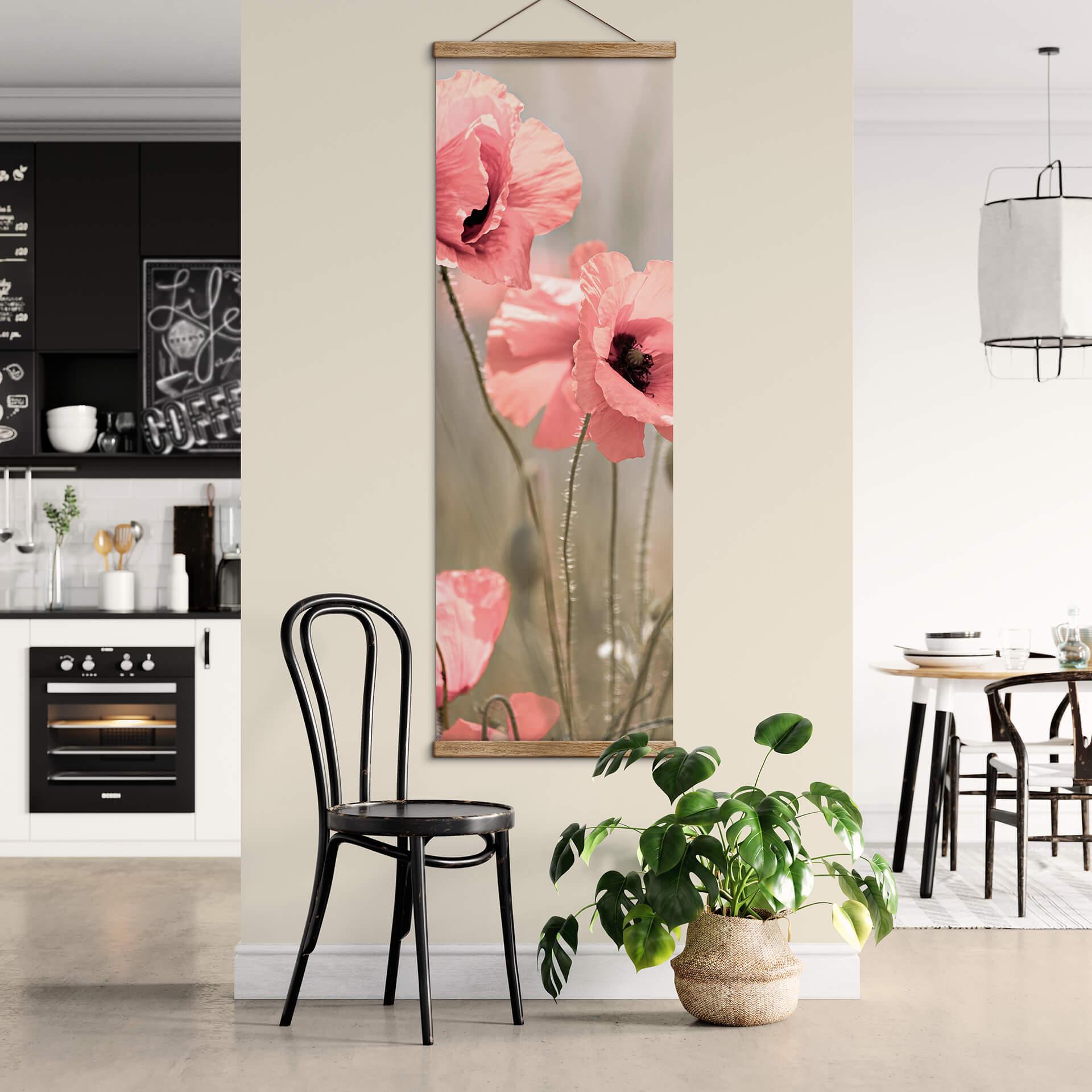 Delgado Tekstil plakat - Romantiske valmuer