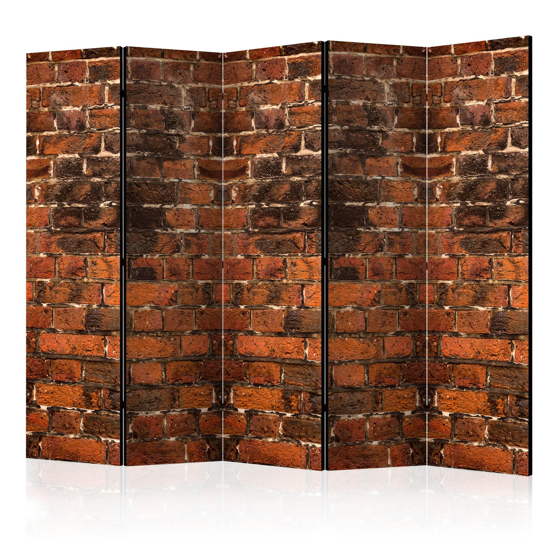 Schermo divisorio - brick shadow, 3 pezzi