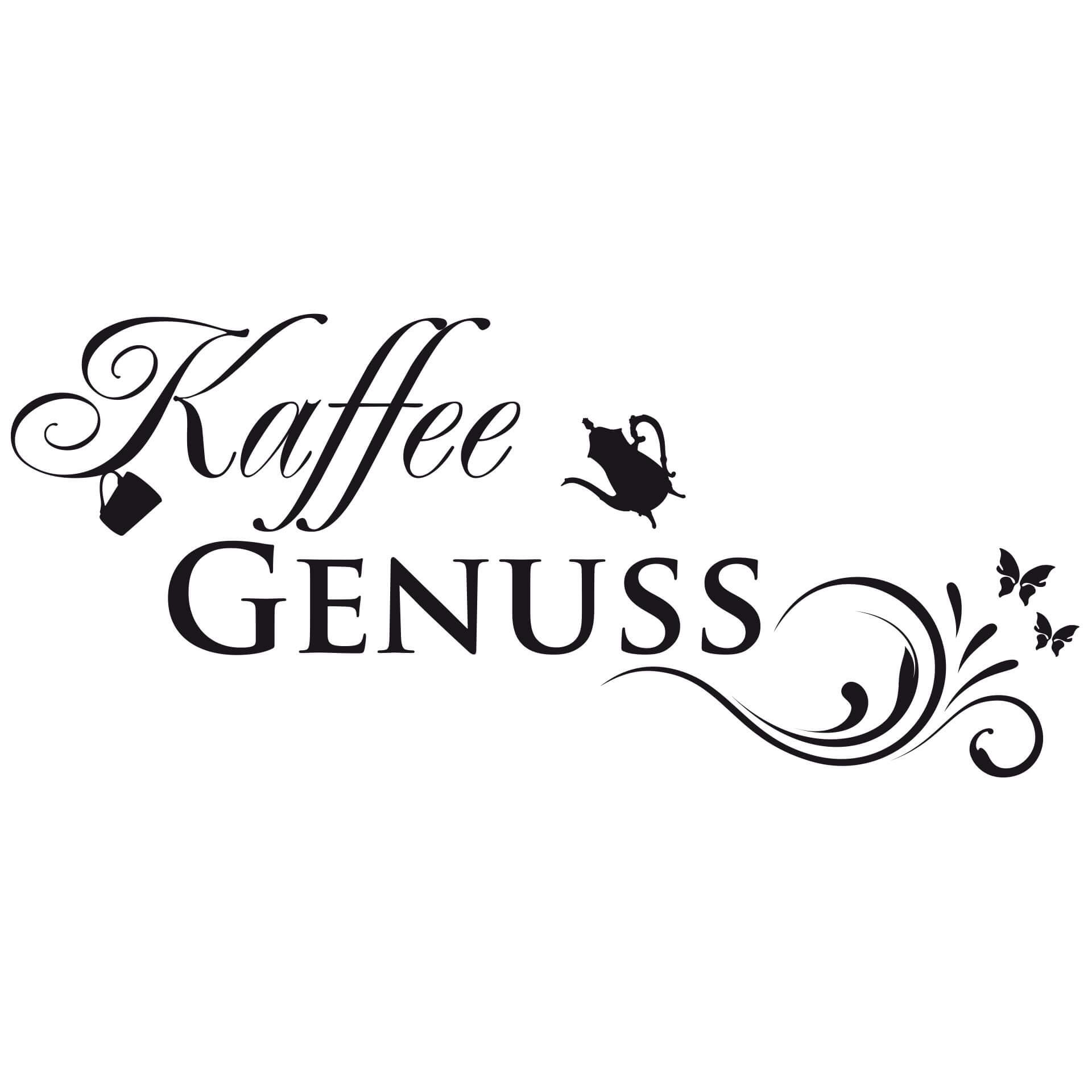 Wandtattoo Kaffee Genuss