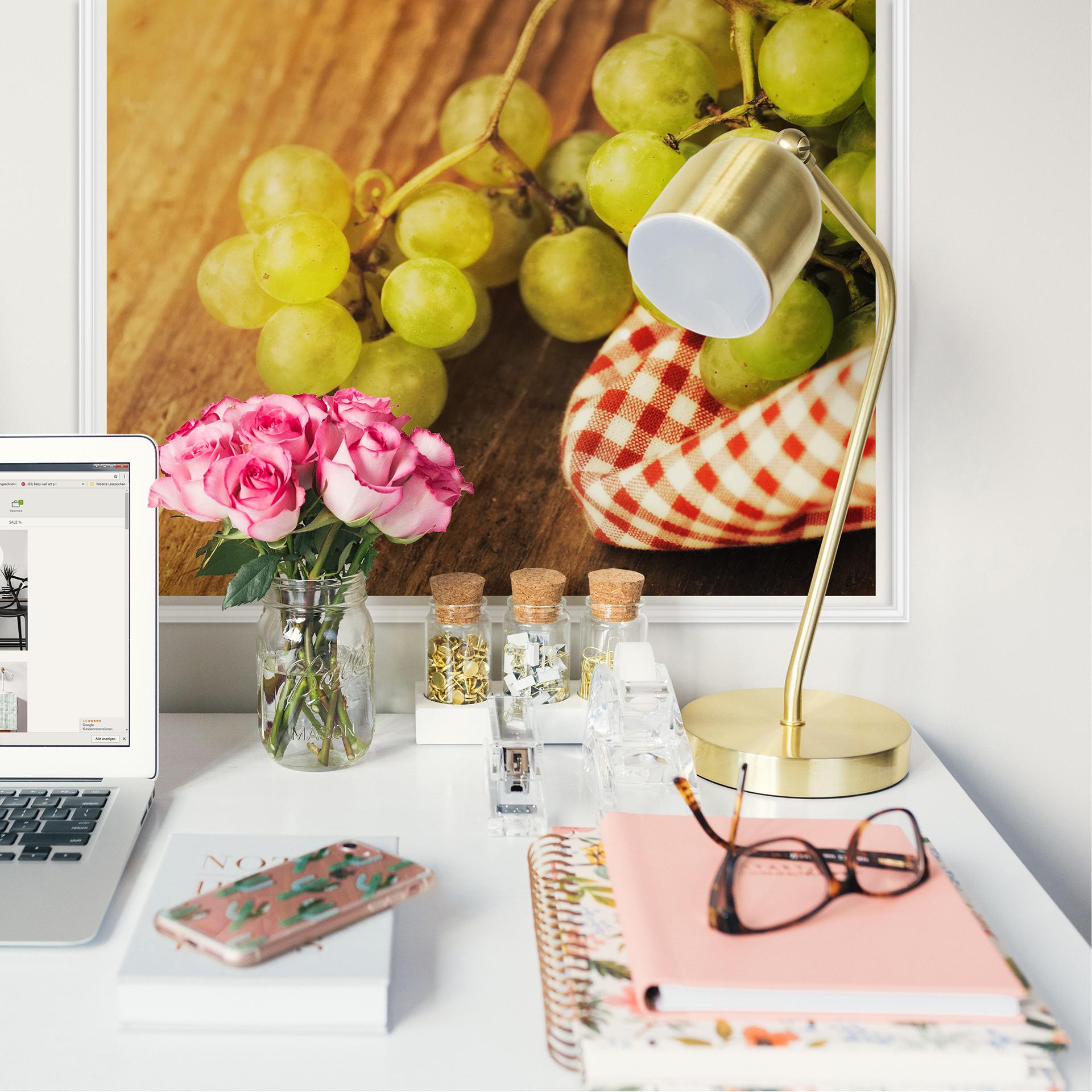 Muurprints Witte Druiven