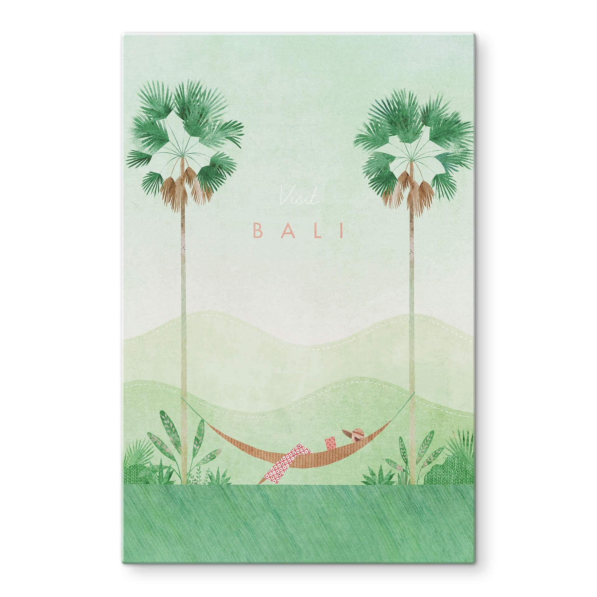 Tableau sur verre Rivers - Bali
