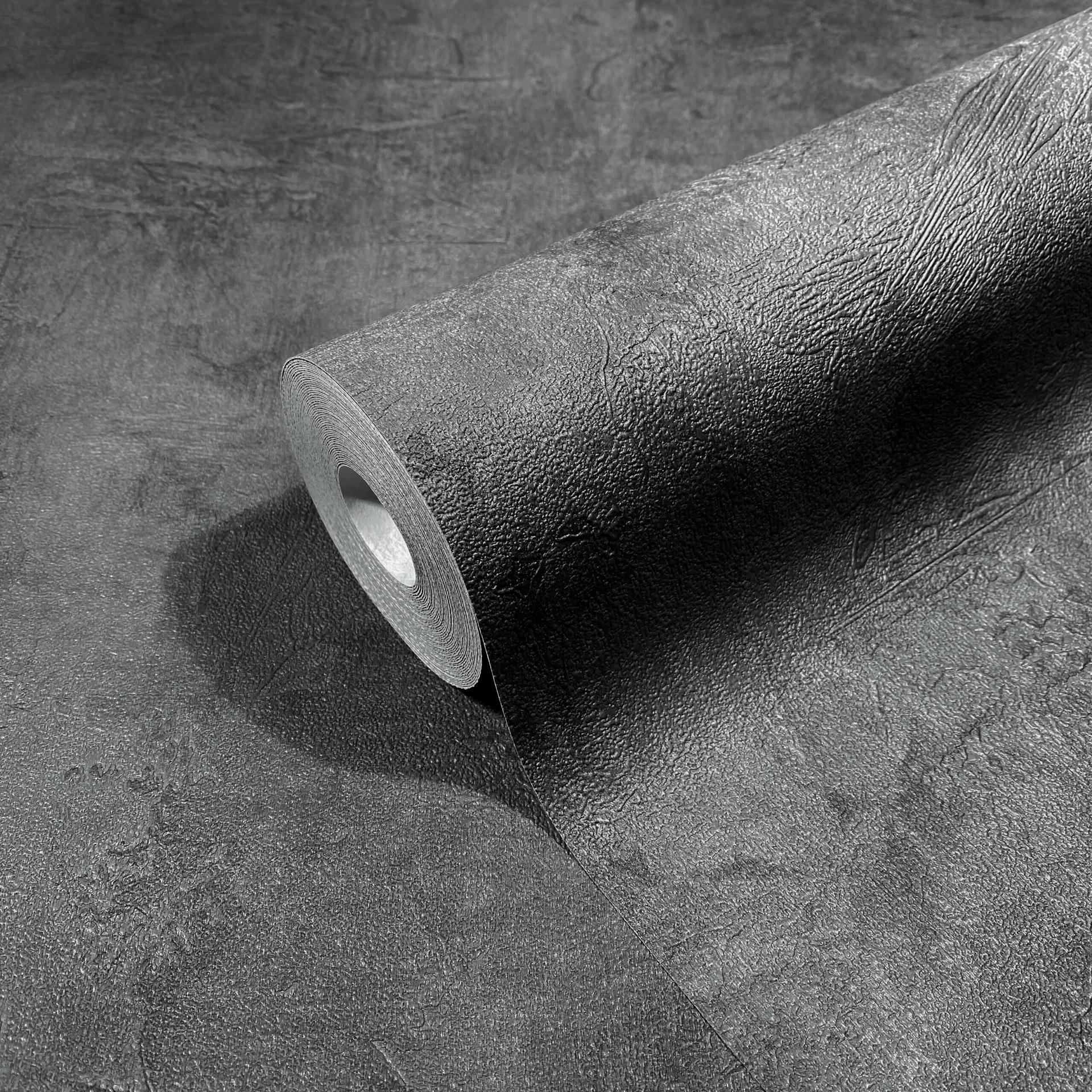 Non-woven tapet i betonlook, antracit Tekstur