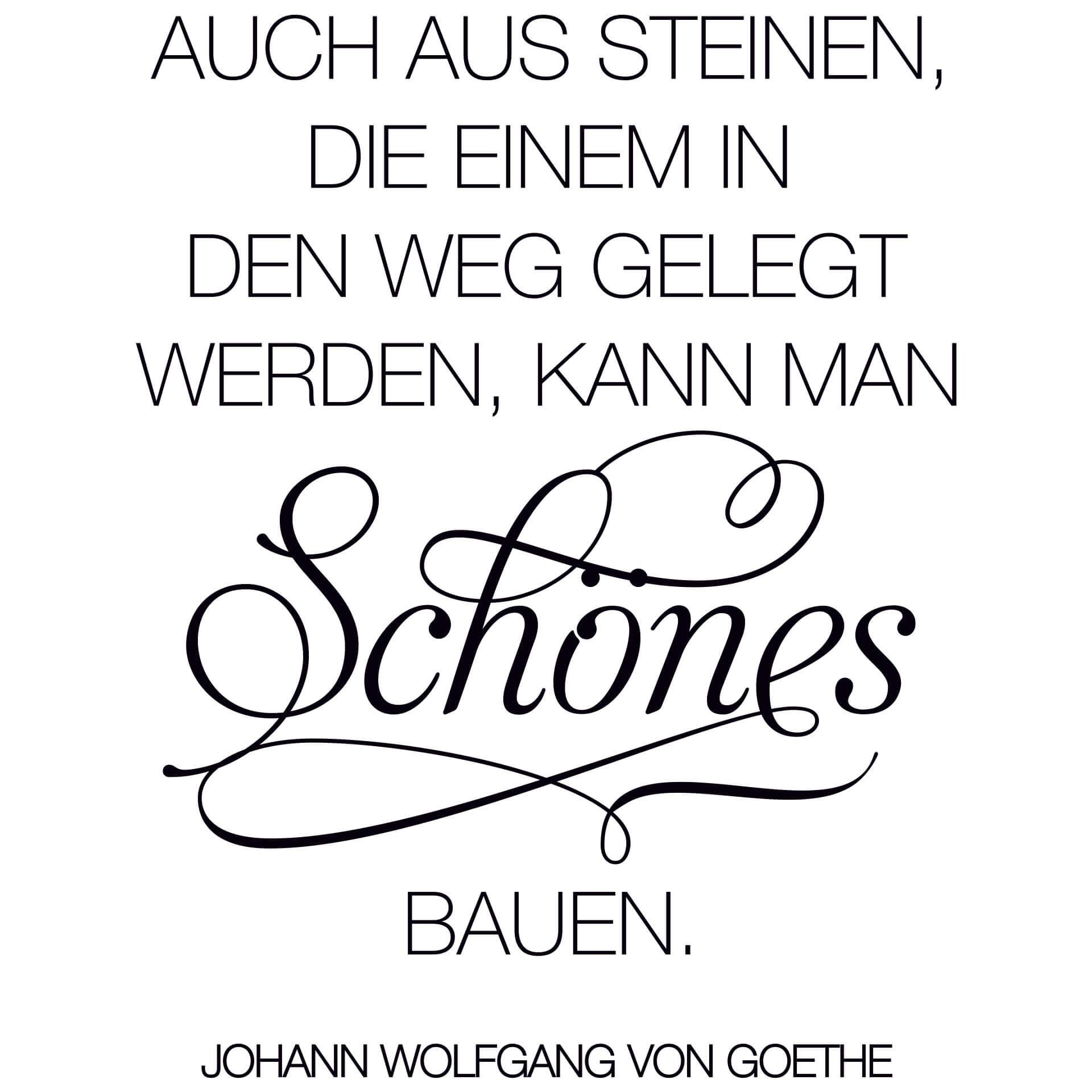 Wandtattoo Auch aus Steinen... 2