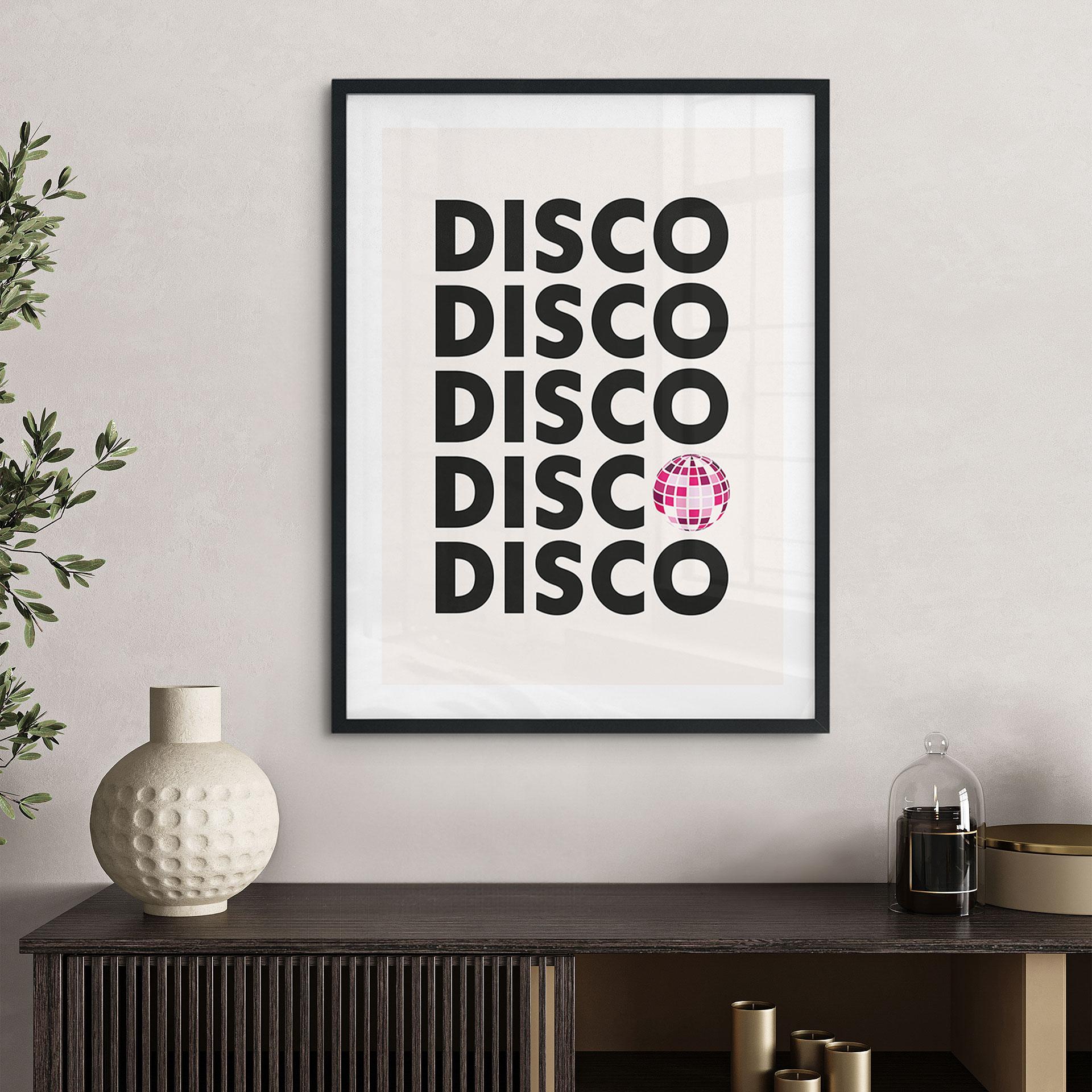 Póster Retro Disco Vibes Tipografía - Kerr-Dineen