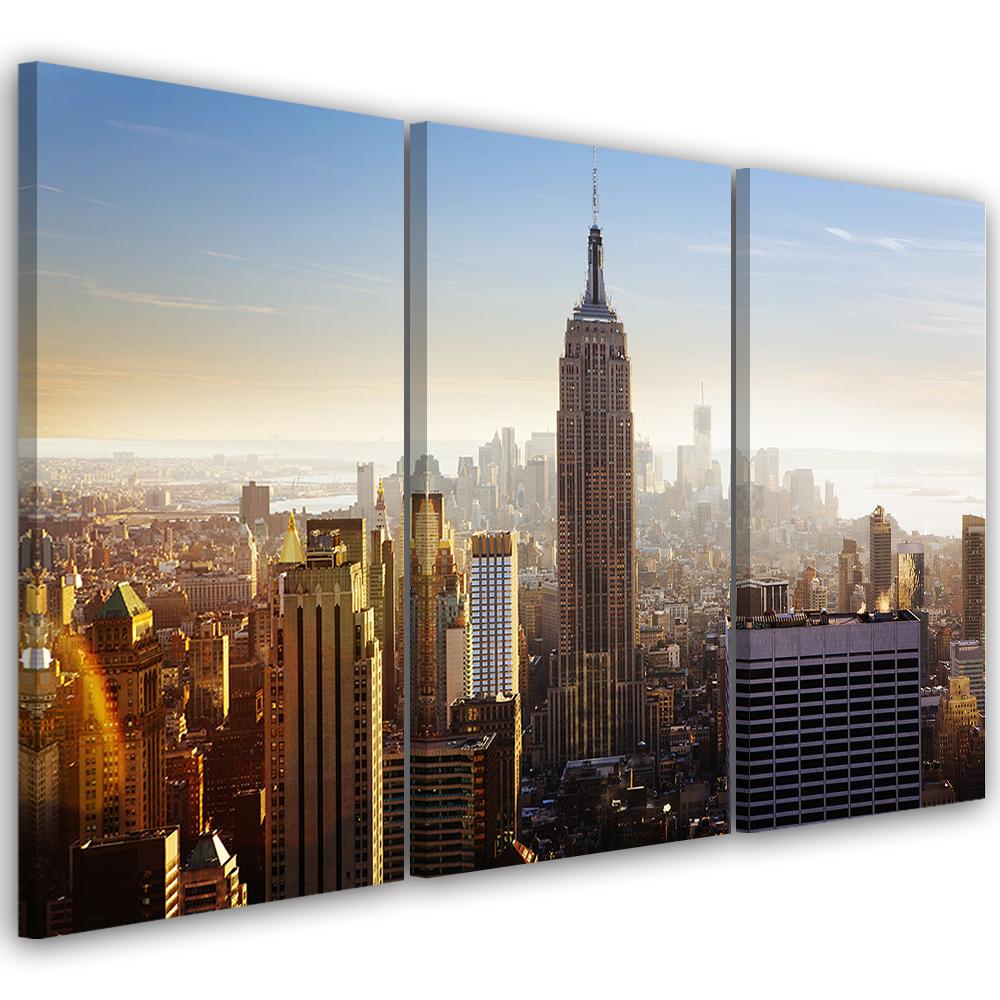 3 stykke lærredstryk, New York City