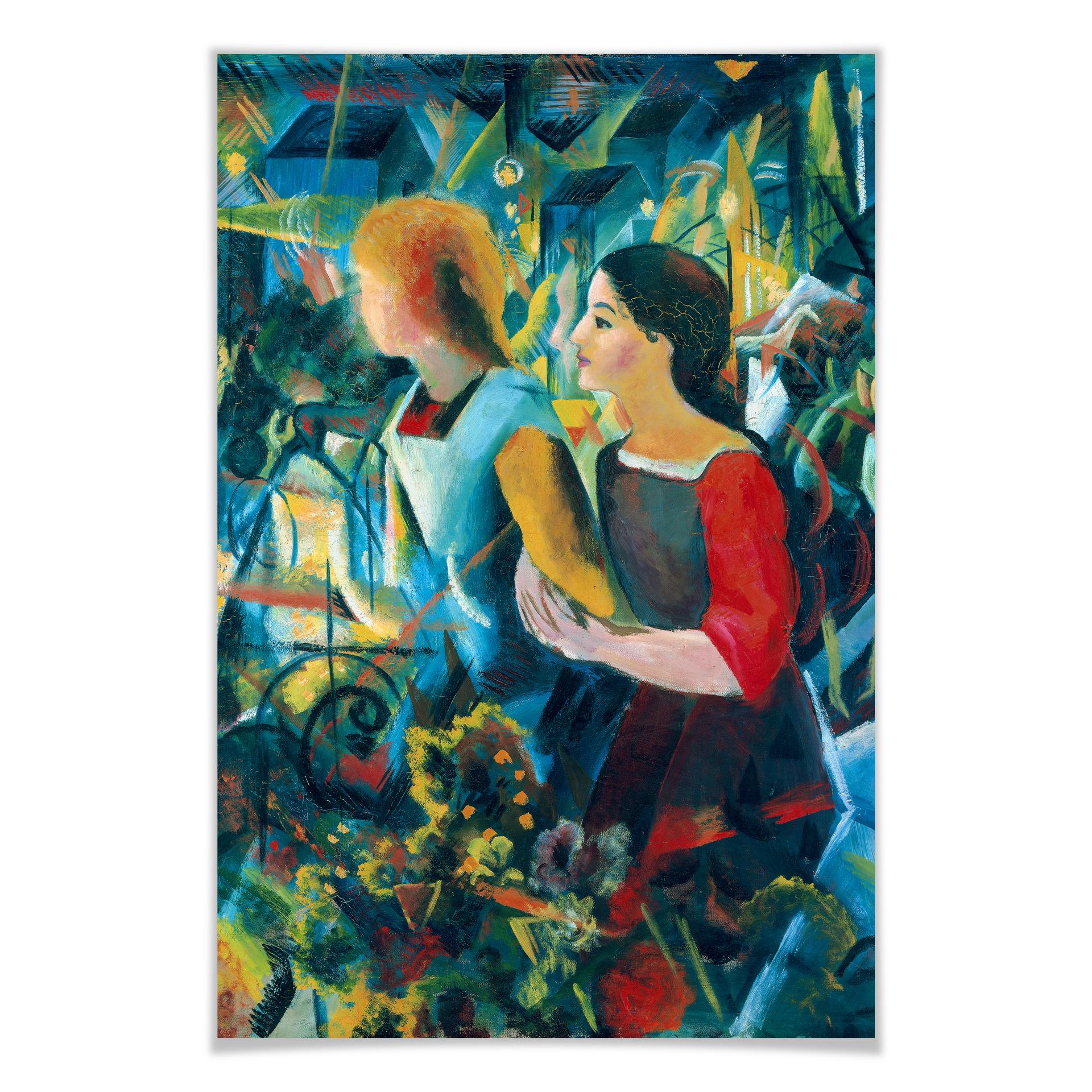 Poster Macke - Zwei Mädchen