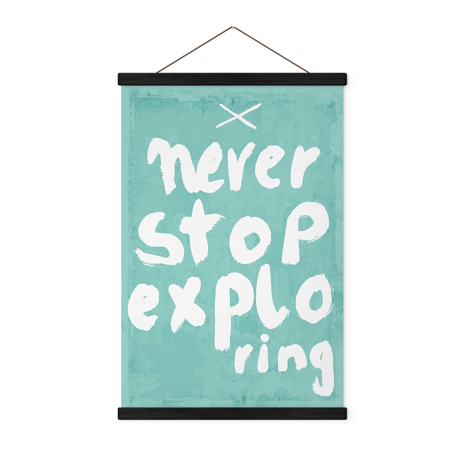 Tekstil plakat Treechild - Never Stop Exploring