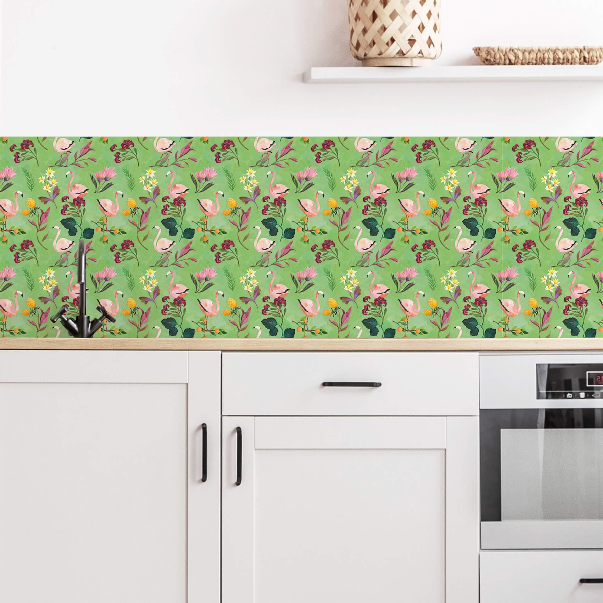Keukenachterwand Blanz - Flamingo