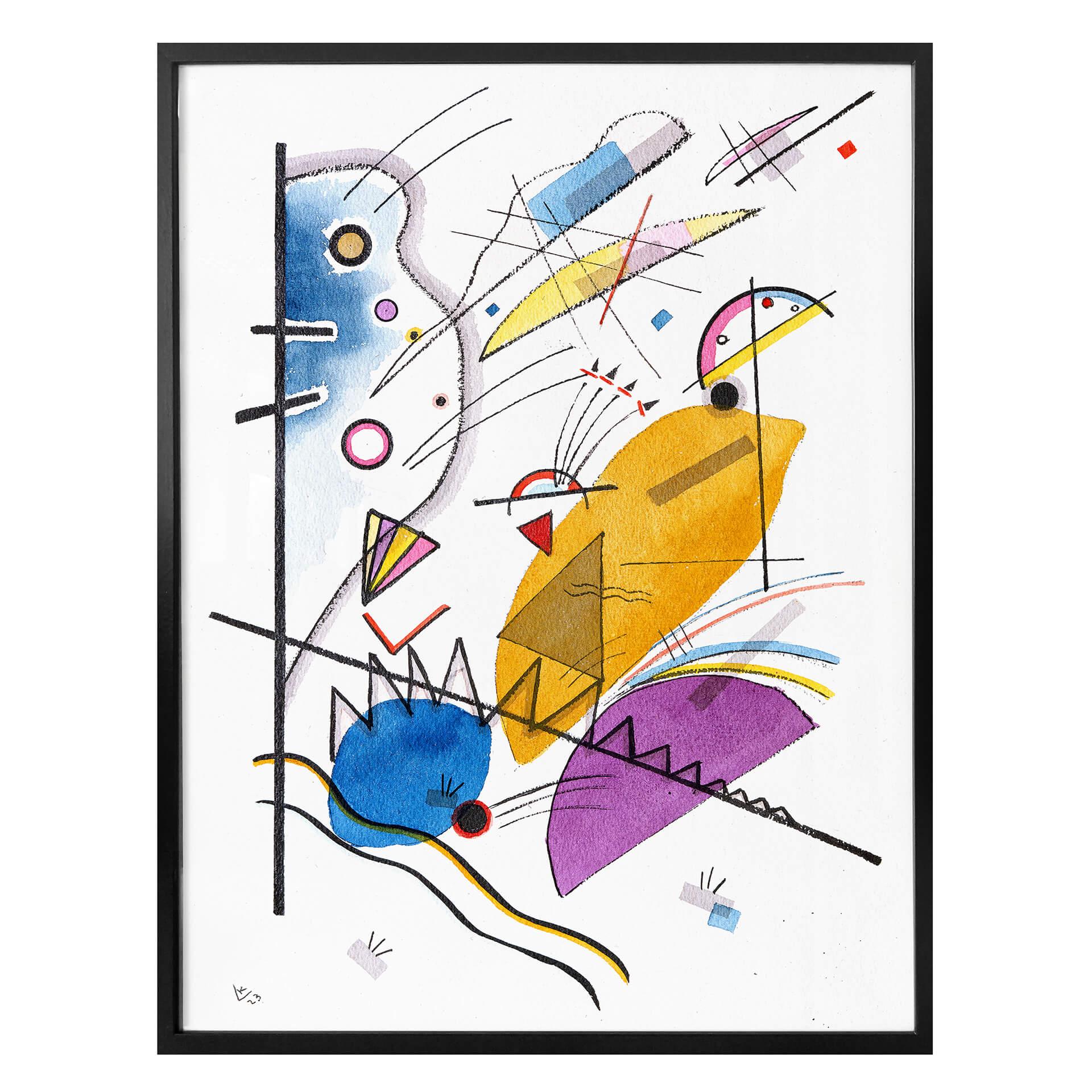 Poster Kandinsky - Kontinuerlig linje