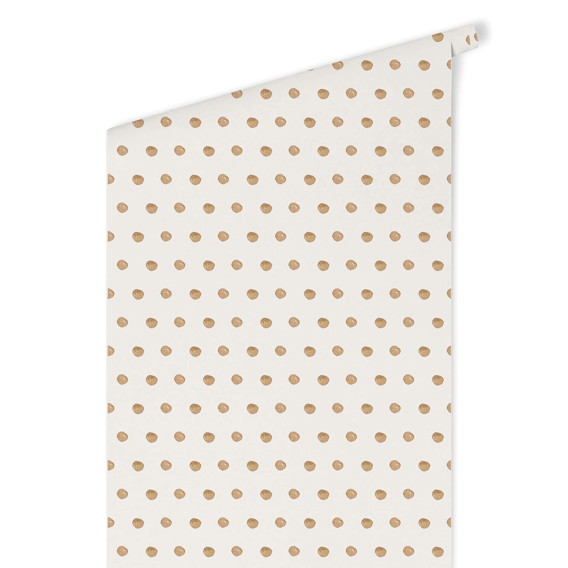 Patroonbehang – Aquarel Dots 02 – bruin