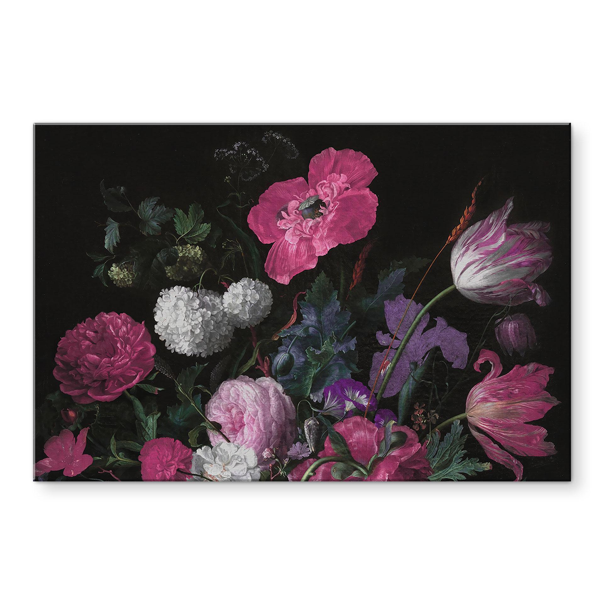 Billede Blomsterbuket i mignon-stil - Bloomery Decor – print på aluminium (Alu-Dibond)