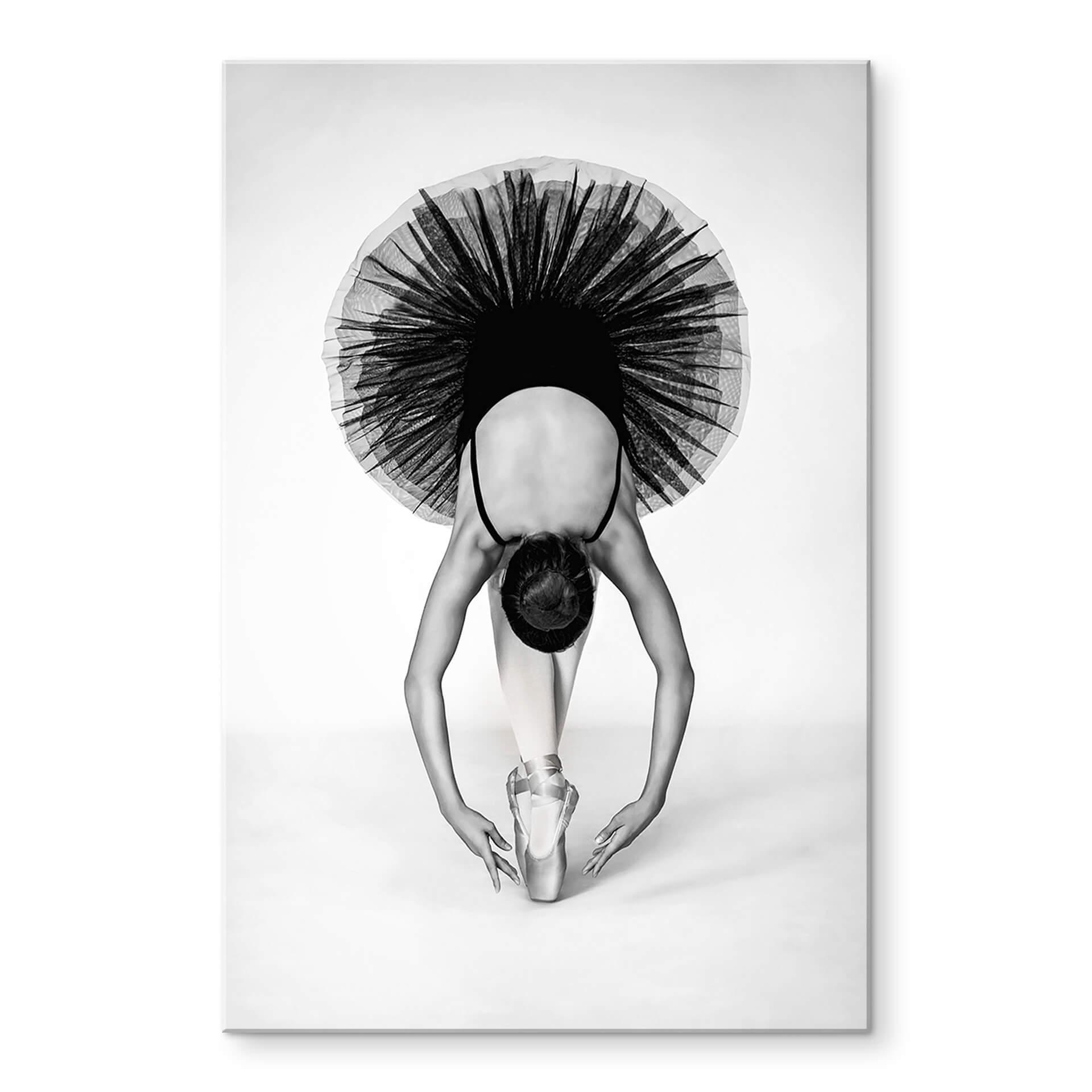 Akrylbillede Pentony MA - Ballerina sort og hvid