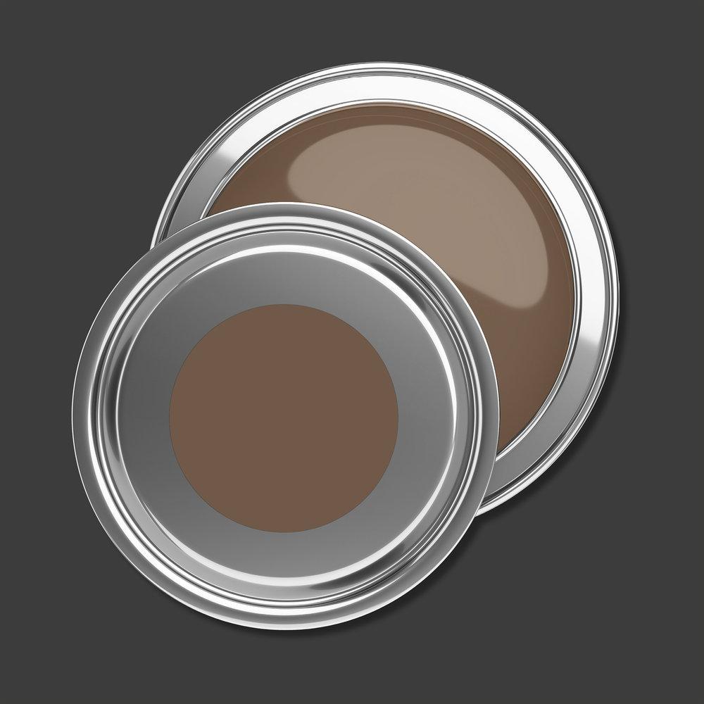 Premium Wandfarbe Braun - Tuchmatte Innenwandfarbe - PURO c7020 soothing brown