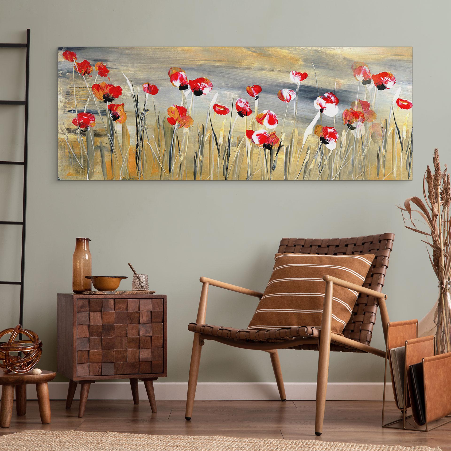 Wandbild Blumenwiese - Niksic - Panorama - Alu-Dibond