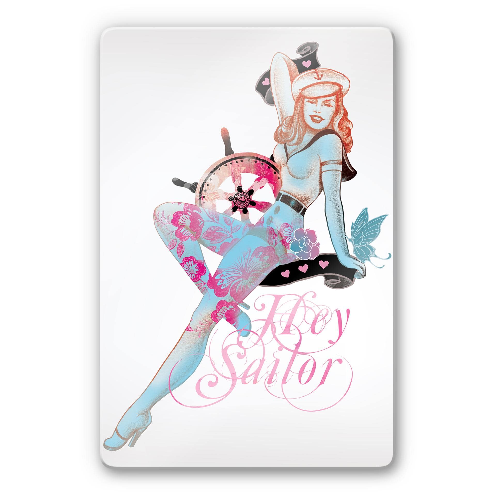 Tableau en verre - LA Ink - Hey Sailor