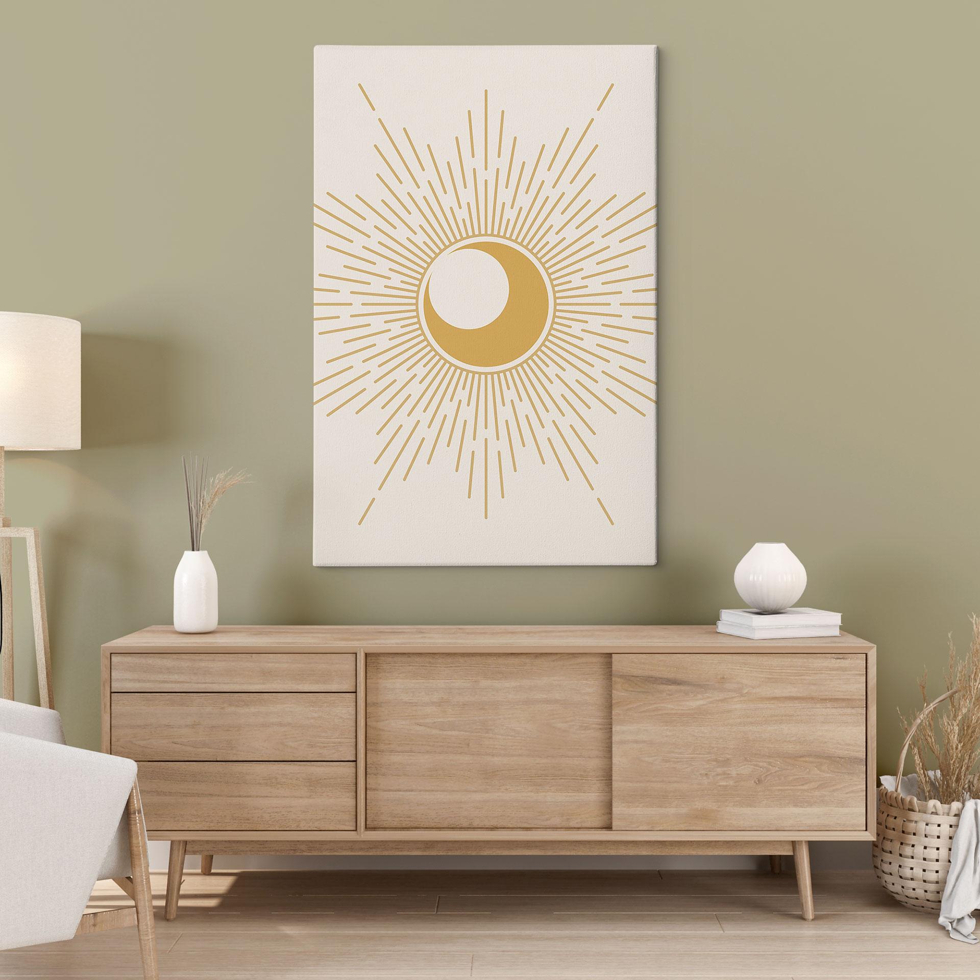 Canvasbillede Gyldne solstråler - KsanaKalpa