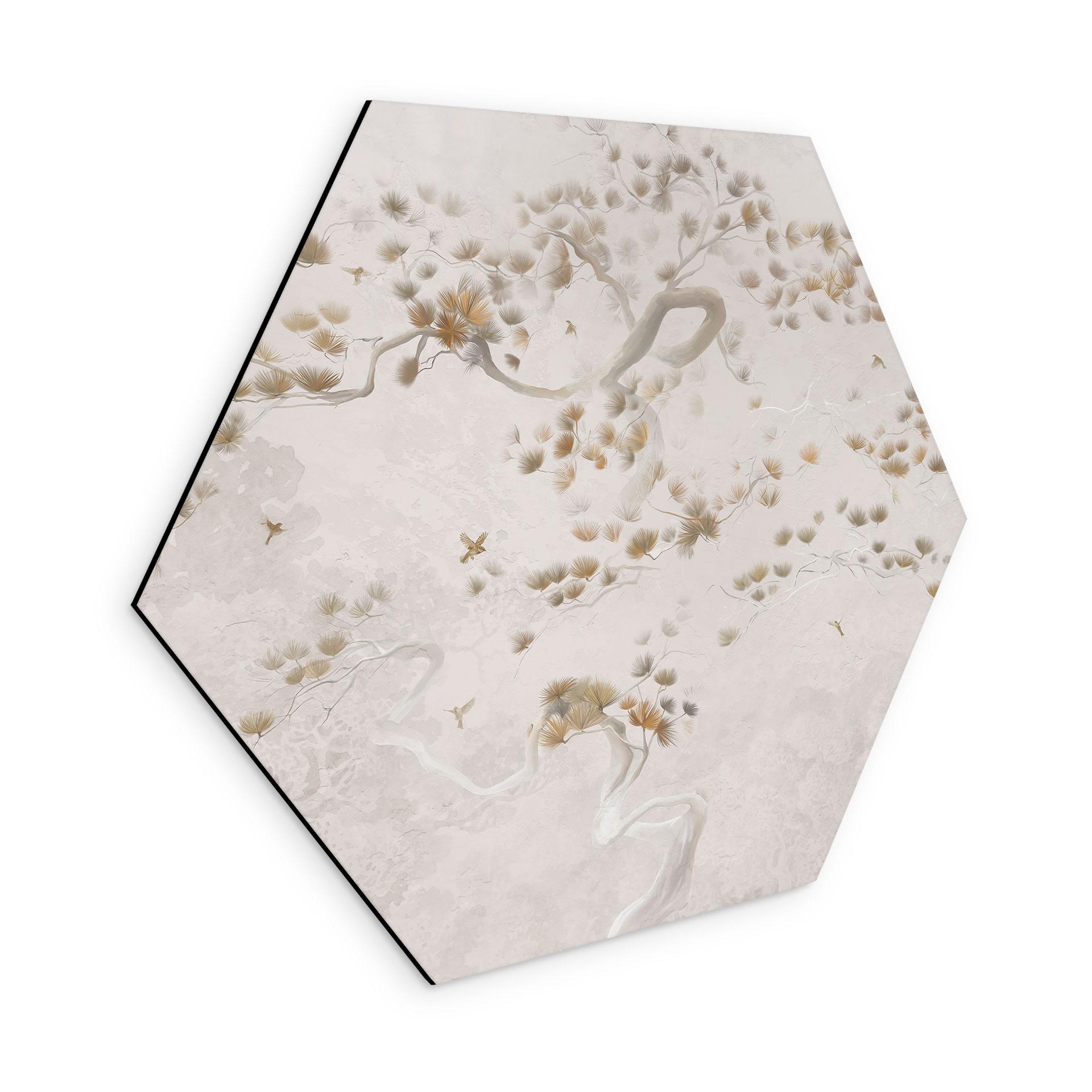 Wanddecoratie Elegant grenen in Aziatische stijl - Ms Tiff - Alu-Dibond