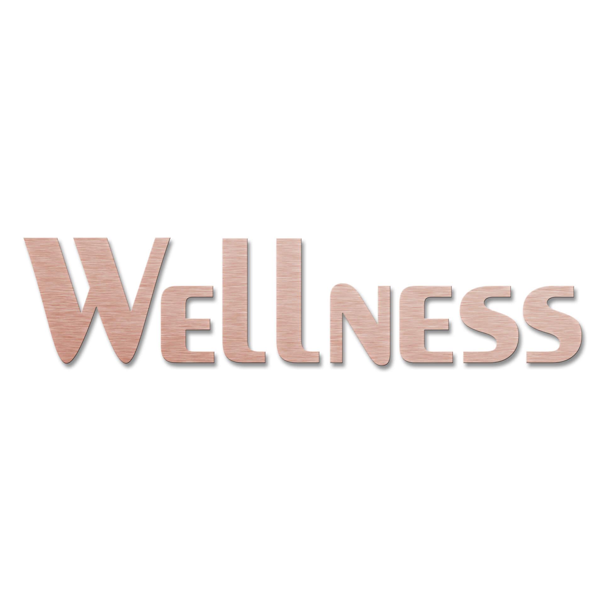 Lettere in Alu-Dibond - Wellness