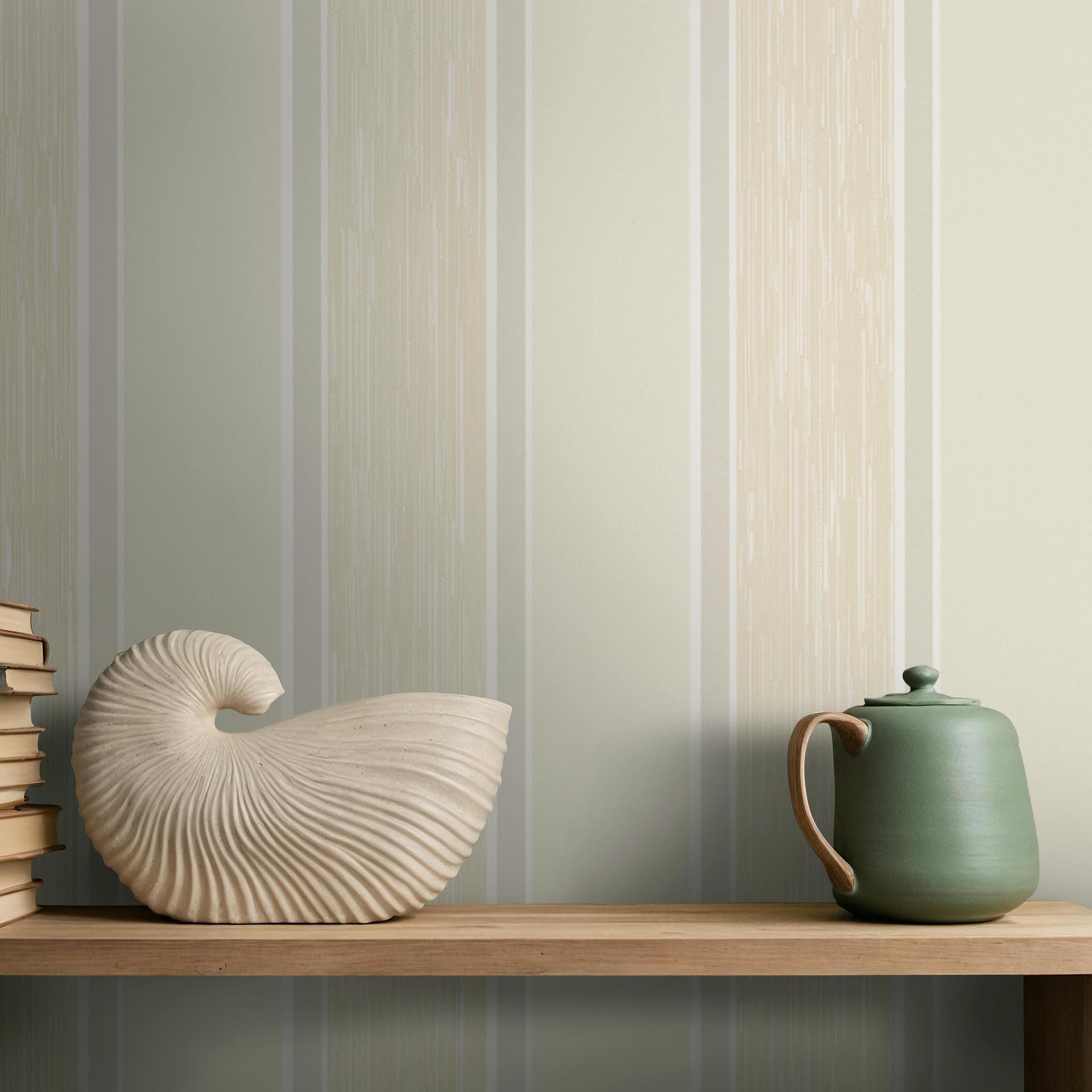 Vliesbehang strepen modern, klassiek, shabby chic in beige