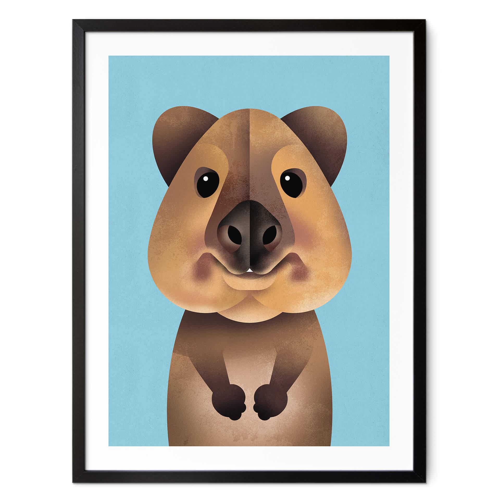Plakat Braun - Quokka