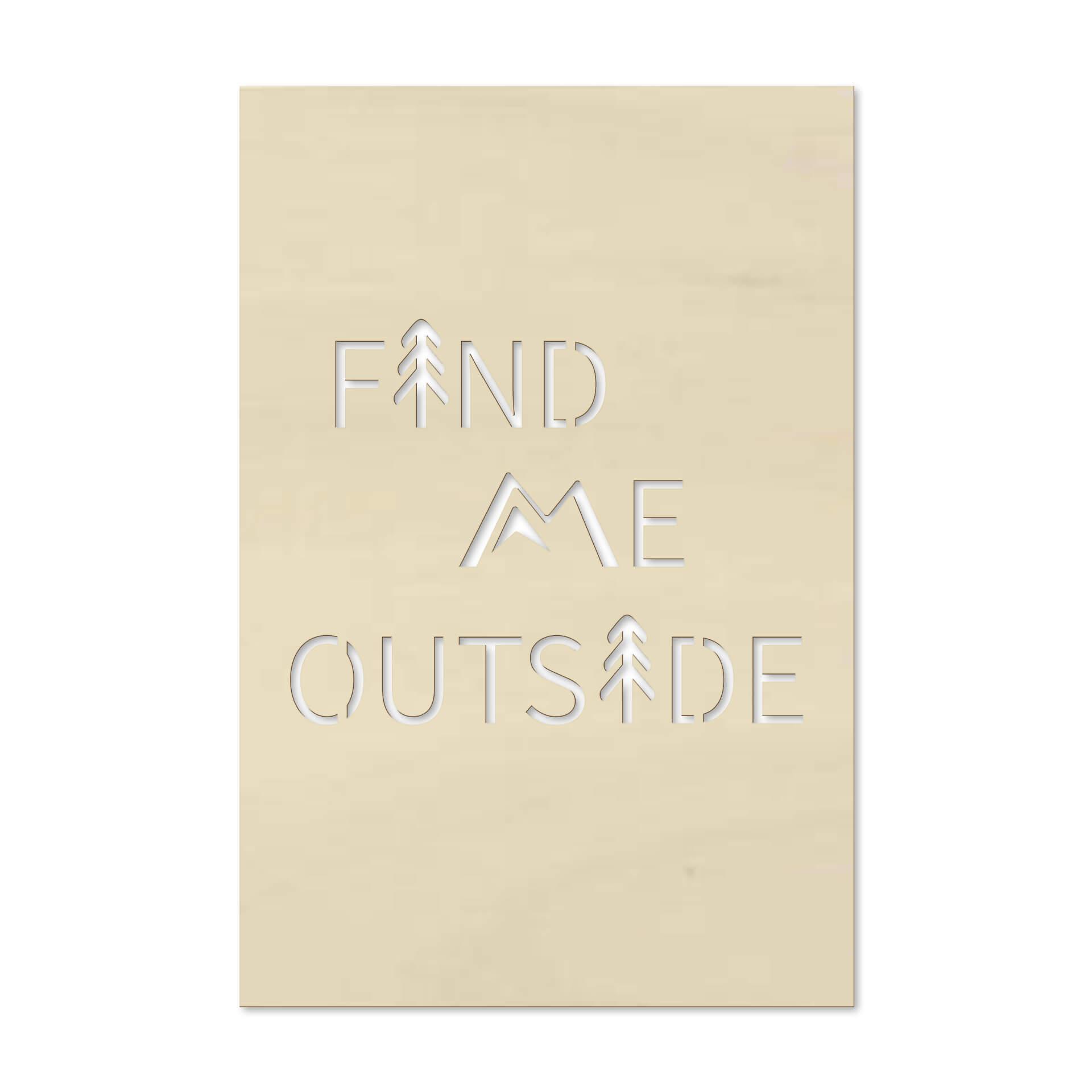 Dekobild Pappel - Find me outside