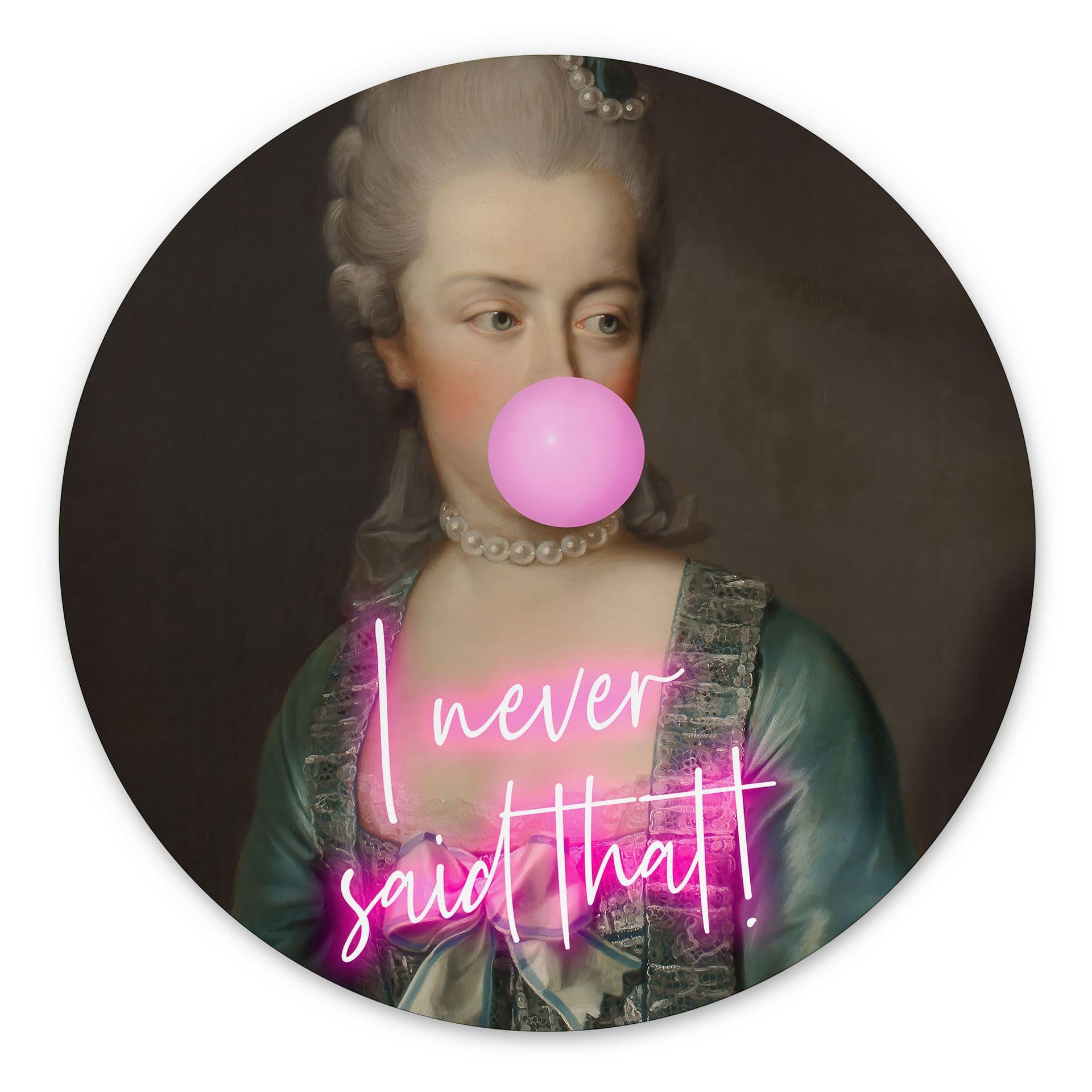 vægdekoration Marie Antoinette: I never said that - Grace Digital Art – print på aluminium