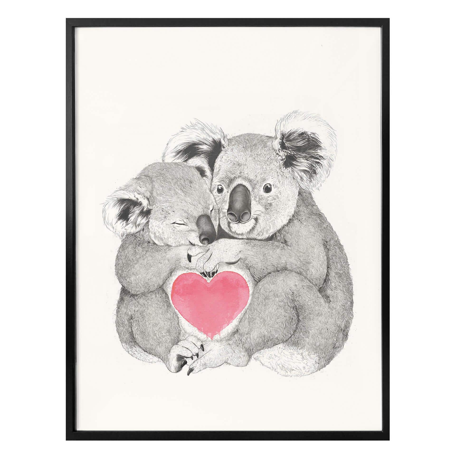Poster Graves - Koala älskar kramar