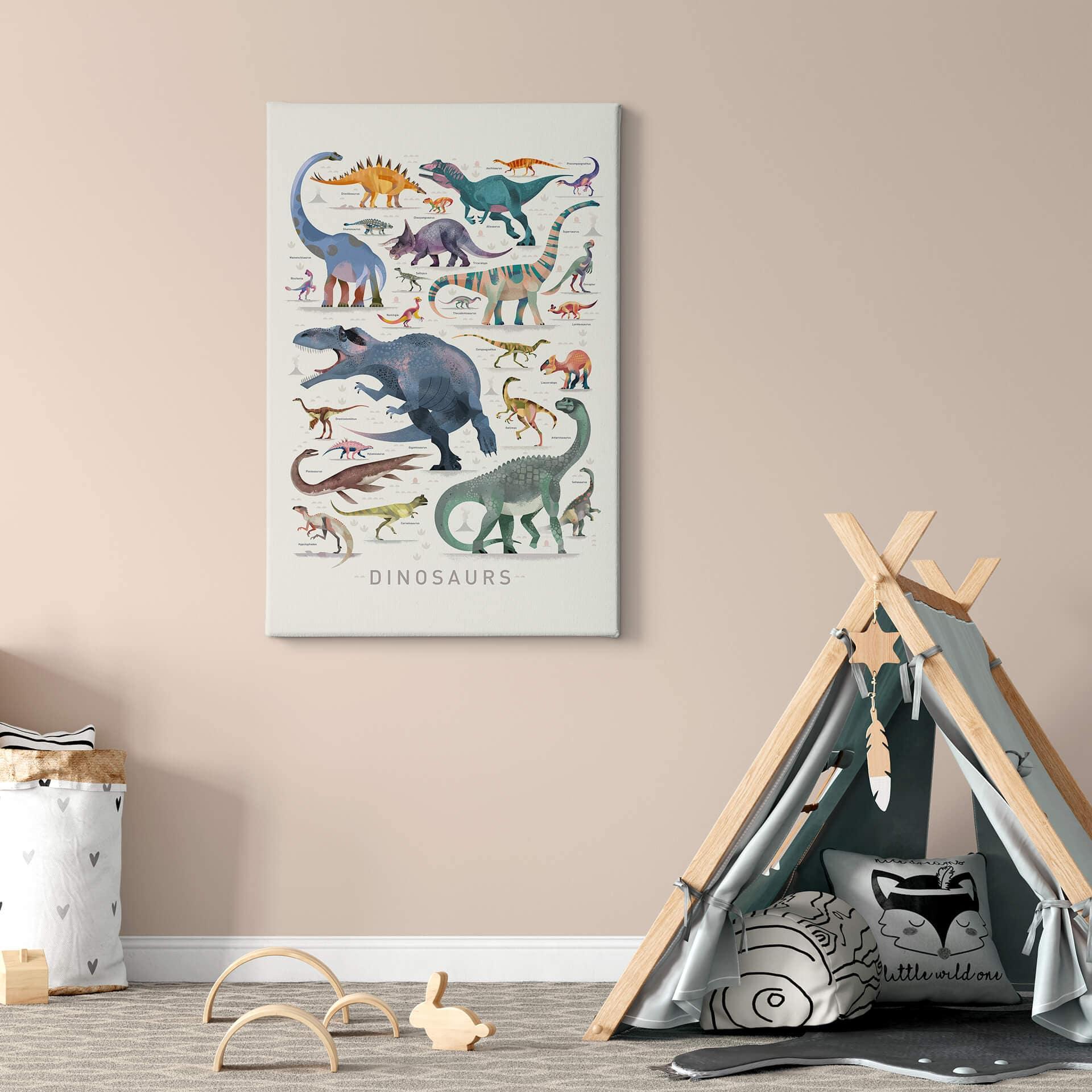 Leinwandbild Braun - Dinosaurs Part 2