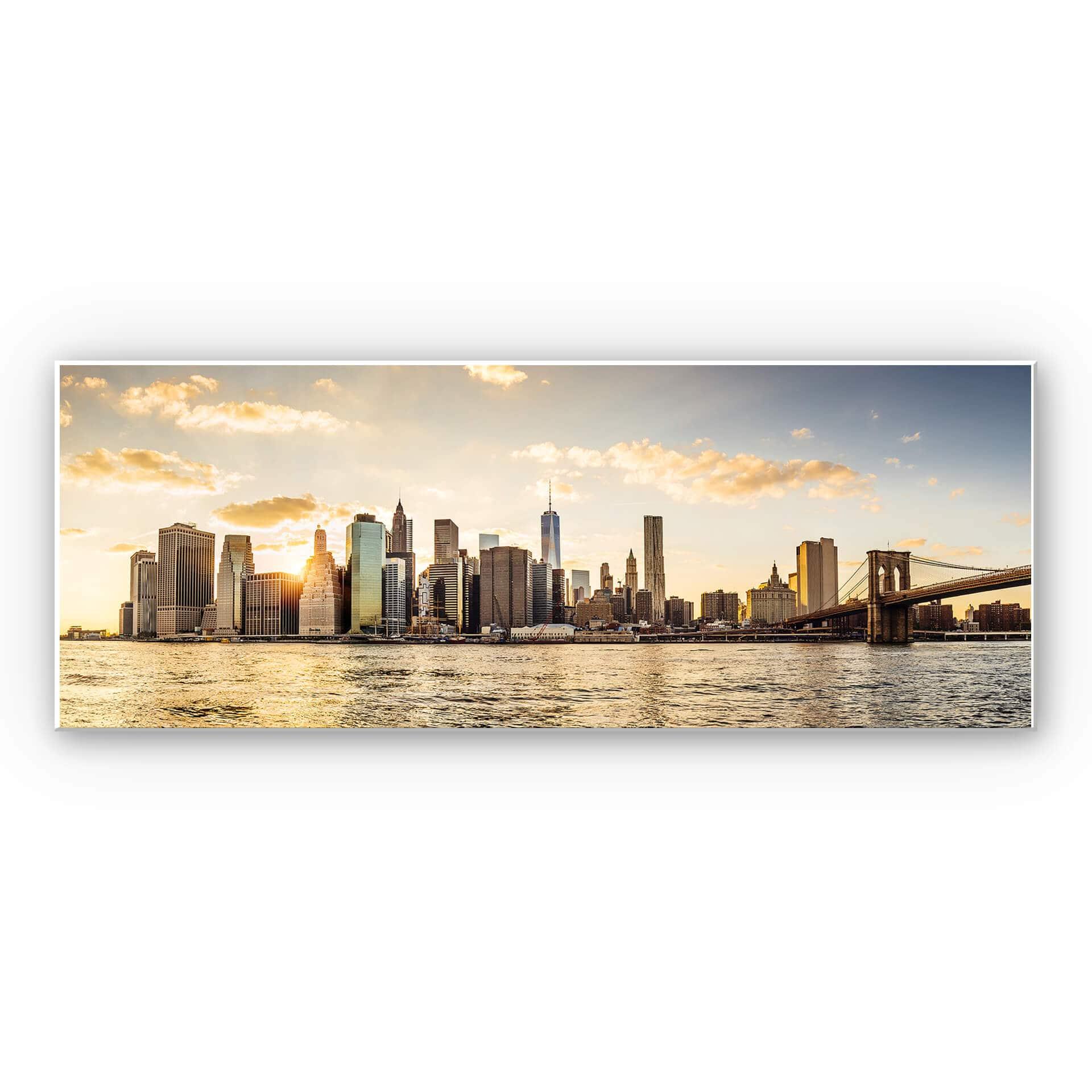Wandbild Sundown in Manhattan