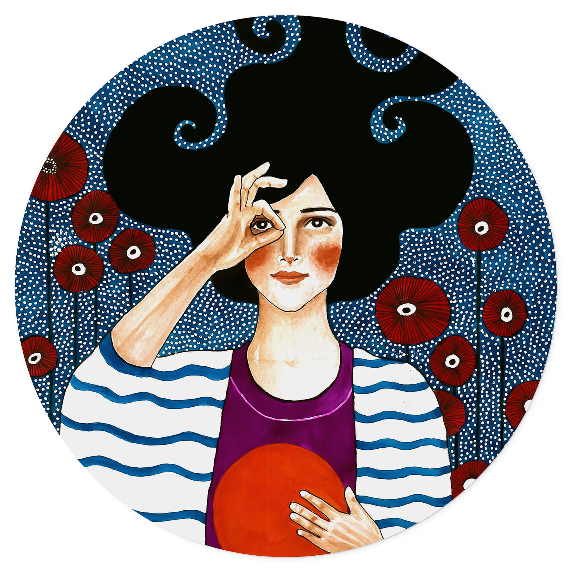 Wallsticker Hülya - Et øjebliks trøst