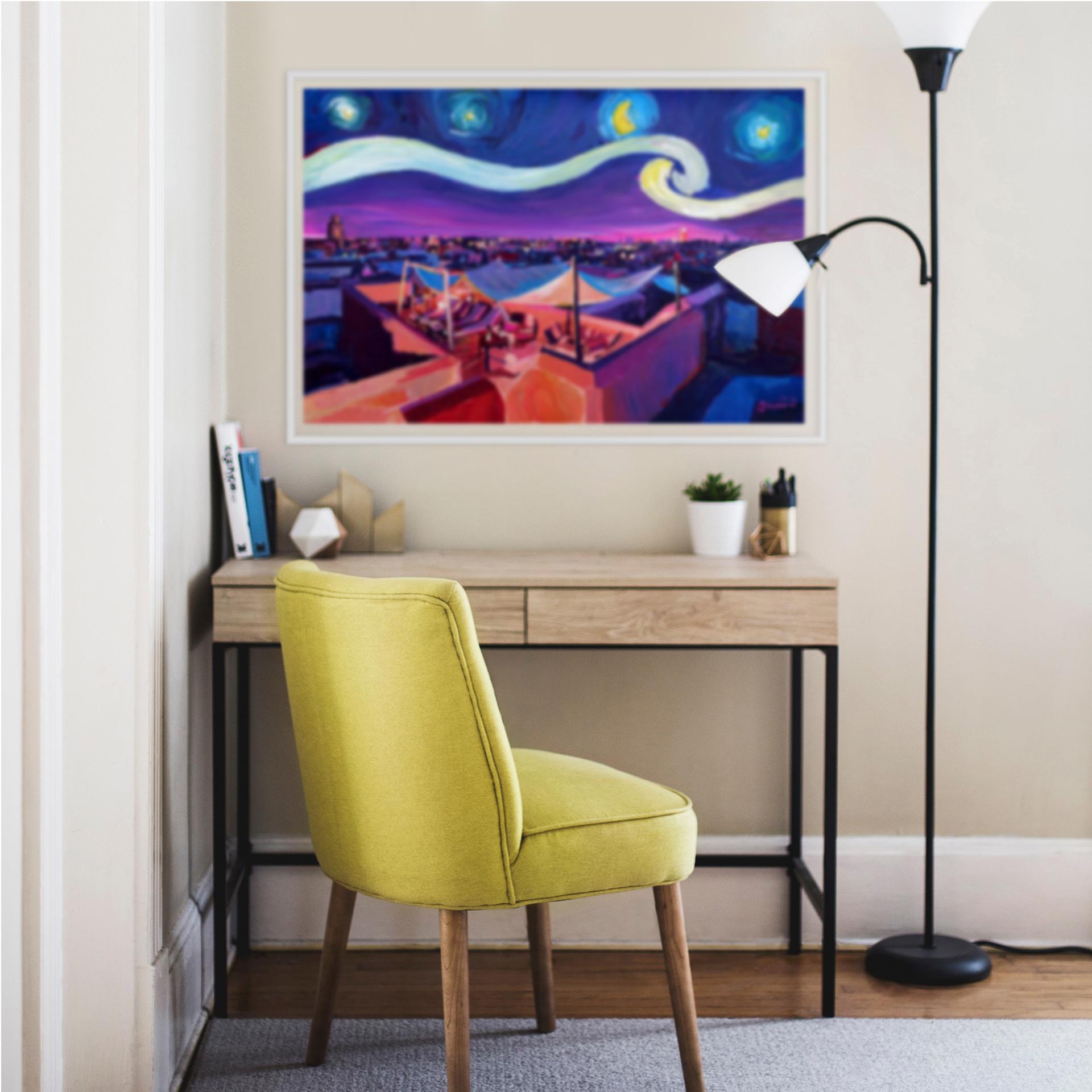 Wallprint Bleichner - Marrakesch bei Nacht