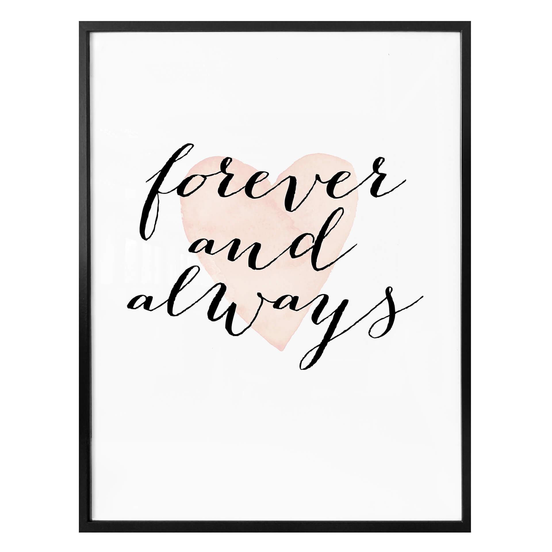 Plakat - Confetti & Cream - Forever and always