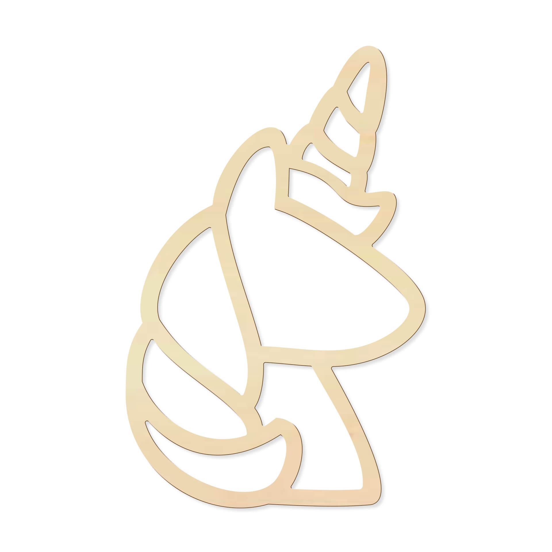 Hout - Unicorn - populierenhout