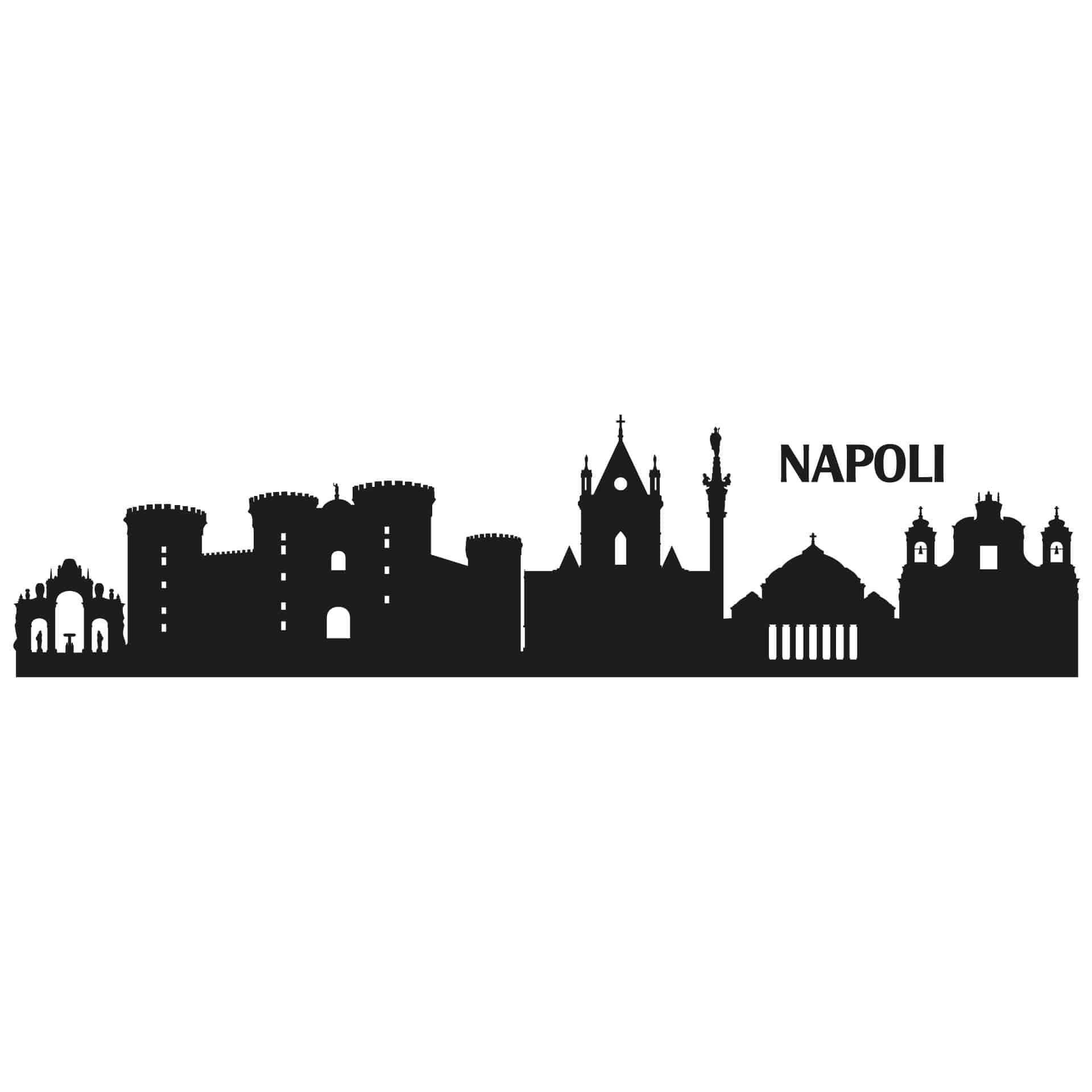Adesivo murale Profilo di Napoli