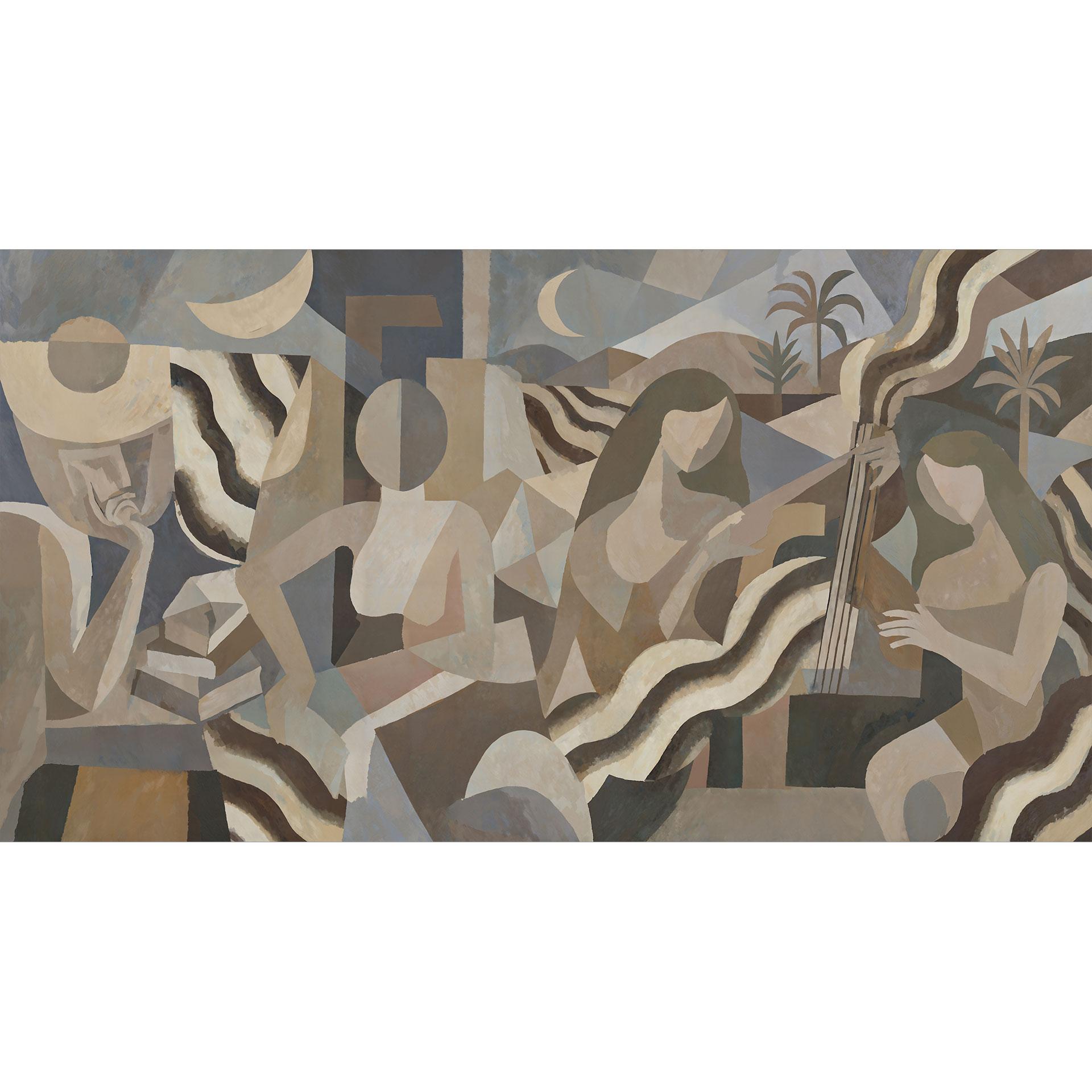 Fotobehang Lunar Drift - Abstracte Figuren - Sir Edward x Grigory Gladarev