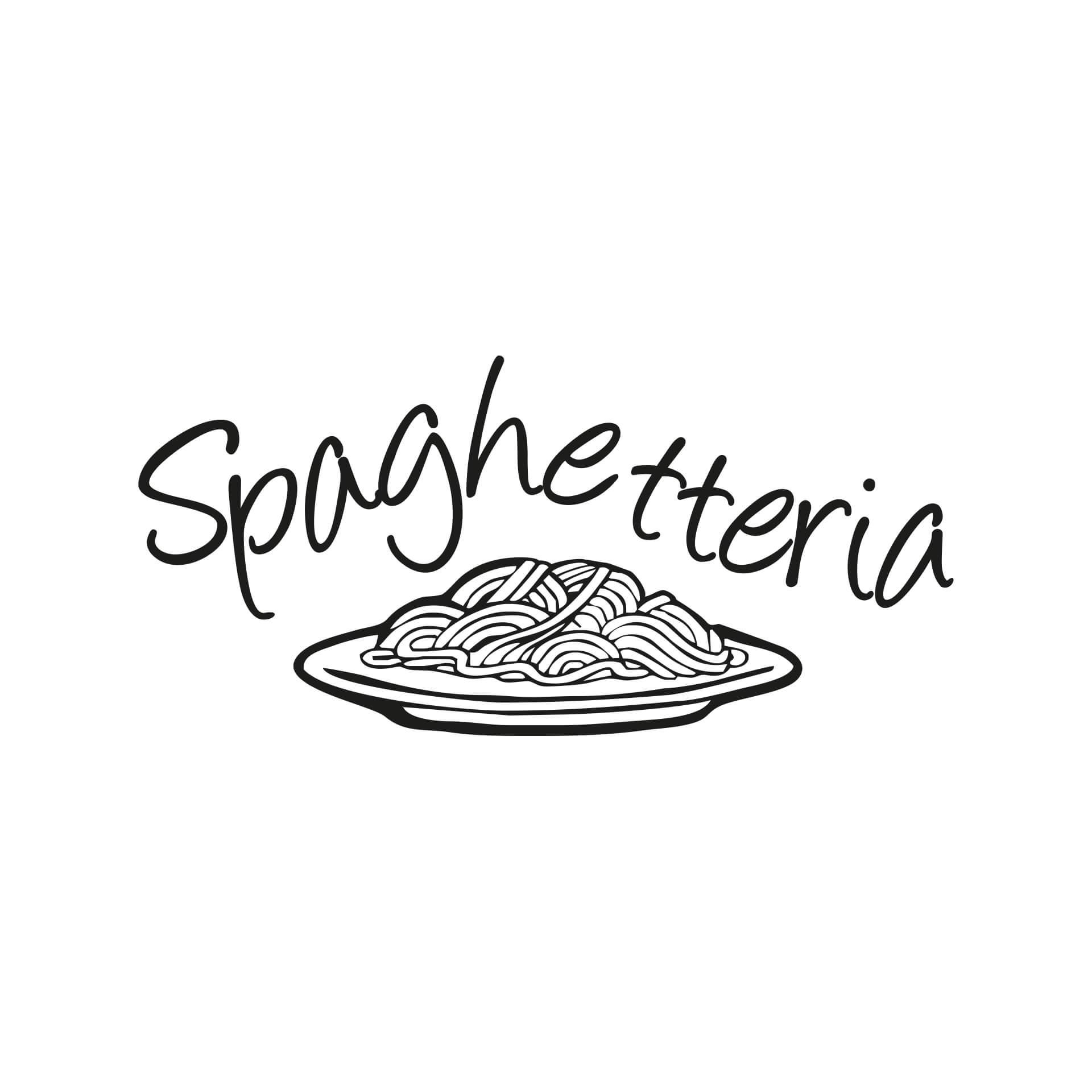 Wandtattoo Spaghetteria Teller