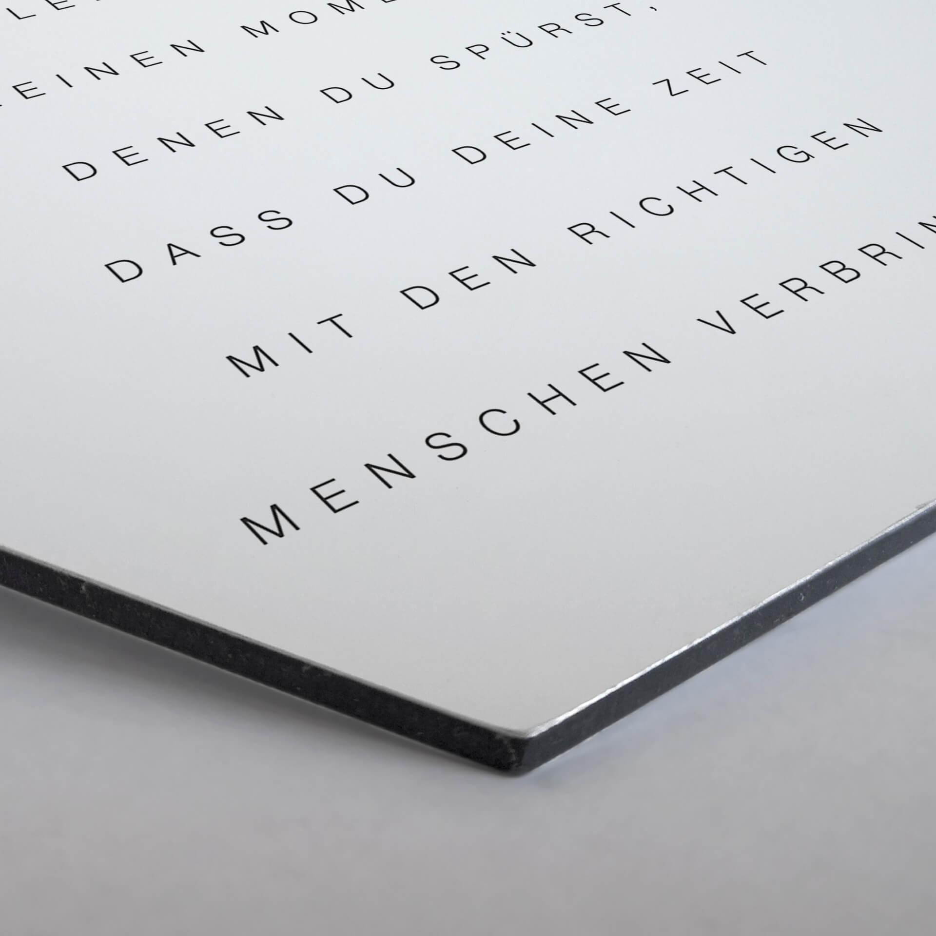 Esagoni Alu-dibond - Schönsten Zeiten