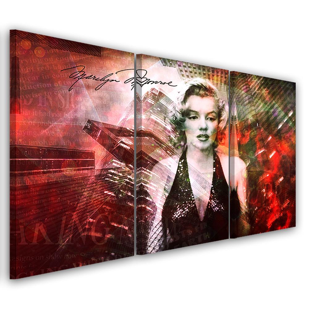 3-delt lærredstryk, Marilyn Monroe