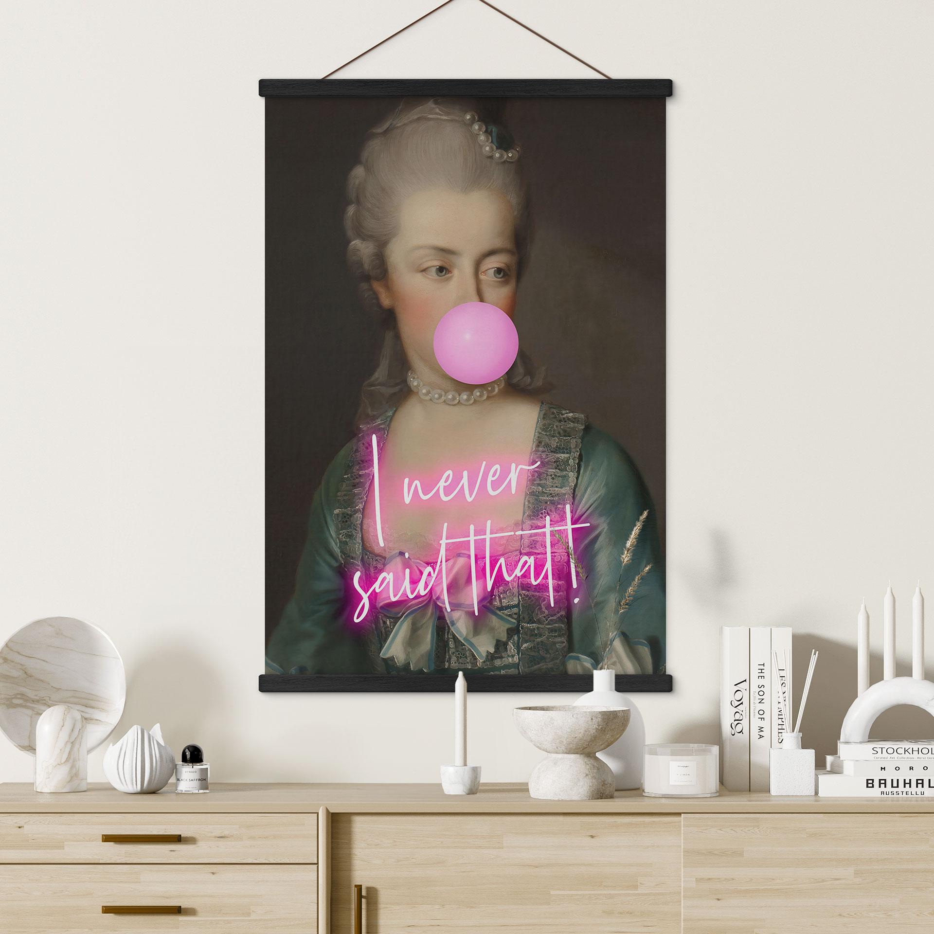 Tekstil plakat Marie Antoinette: I never said that - Grace Digital Art