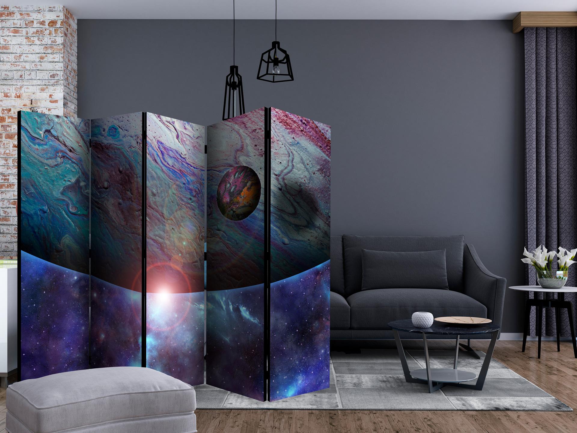 Divisorio - Viaggio nello spazio , 5 pezzi - 225x172 cm