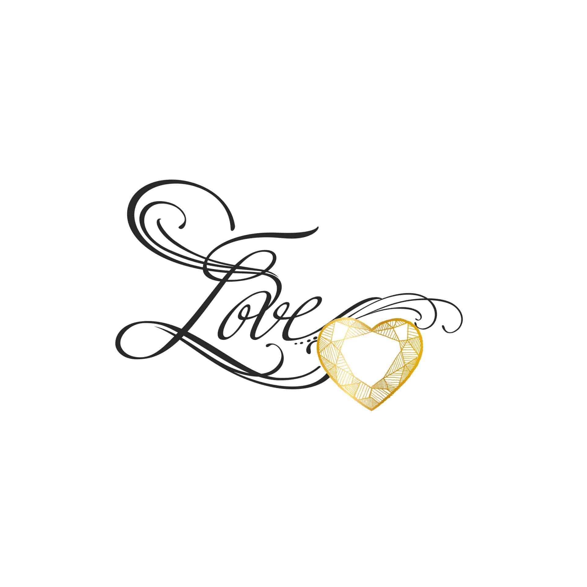 Wandtattoo LA Ink Love