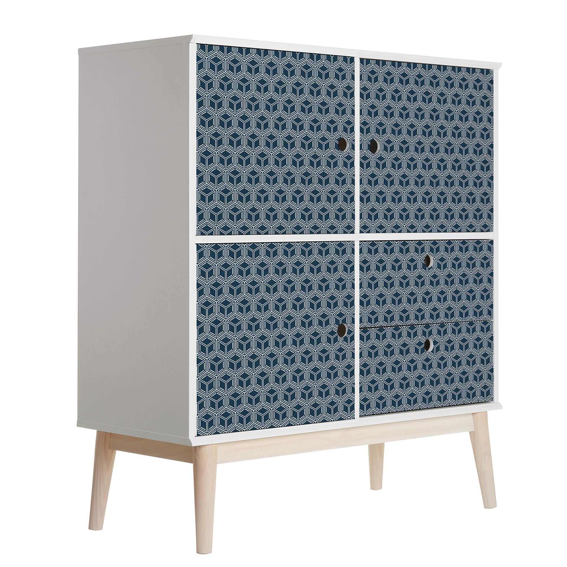 Vinilo adhesivo muebles, vinilo decorativo - limpiable - Cubo