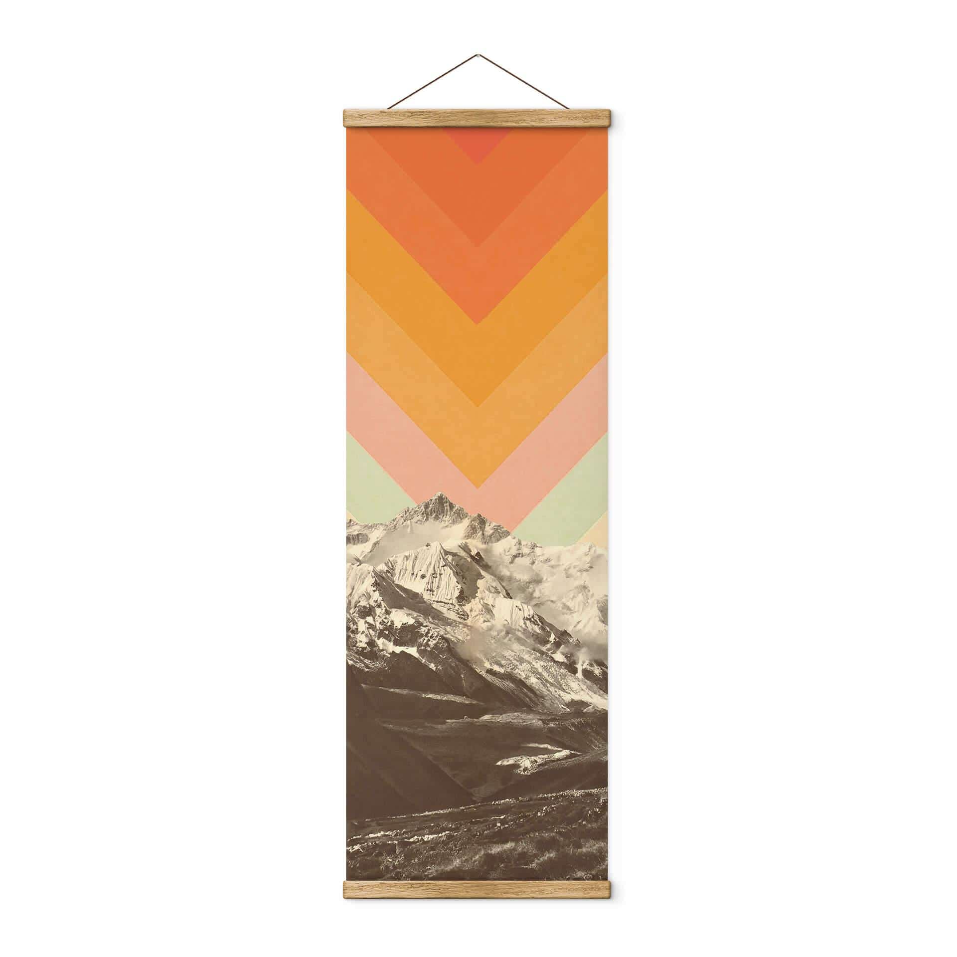 Tekstil plakat Bodart - Retro Mountain Landscape