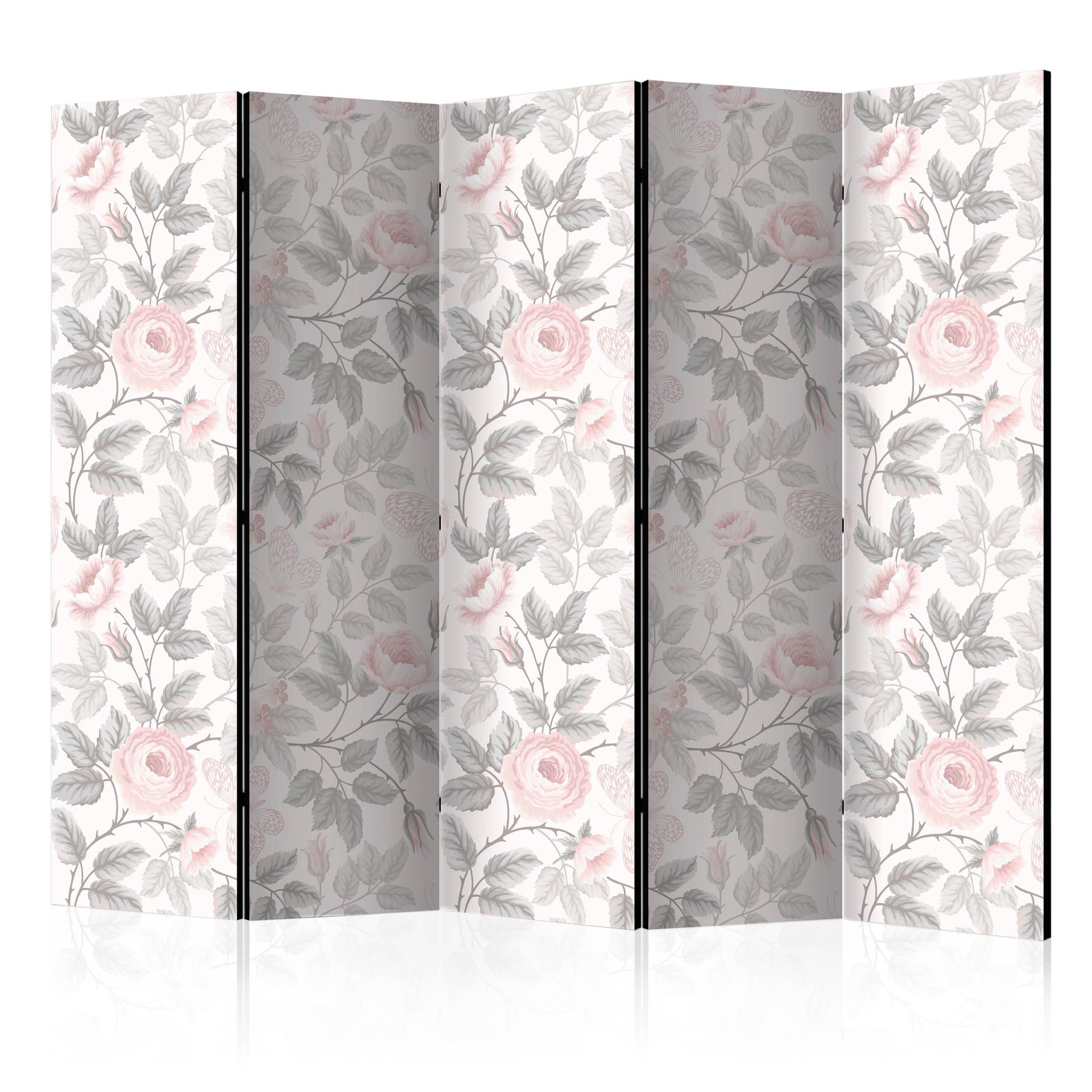 Divisorio per cameretta - Rose acquerellate, 3 pezzi