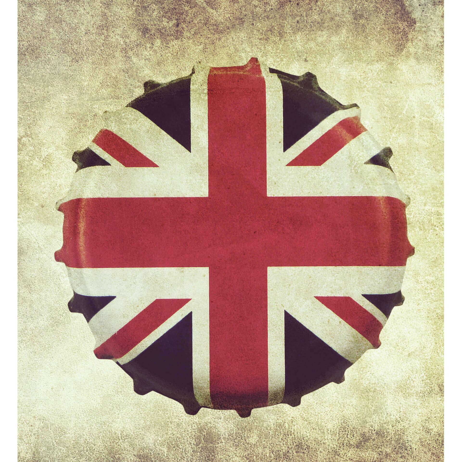Papel pintado Gorra de la corona británica - 240x260 cm