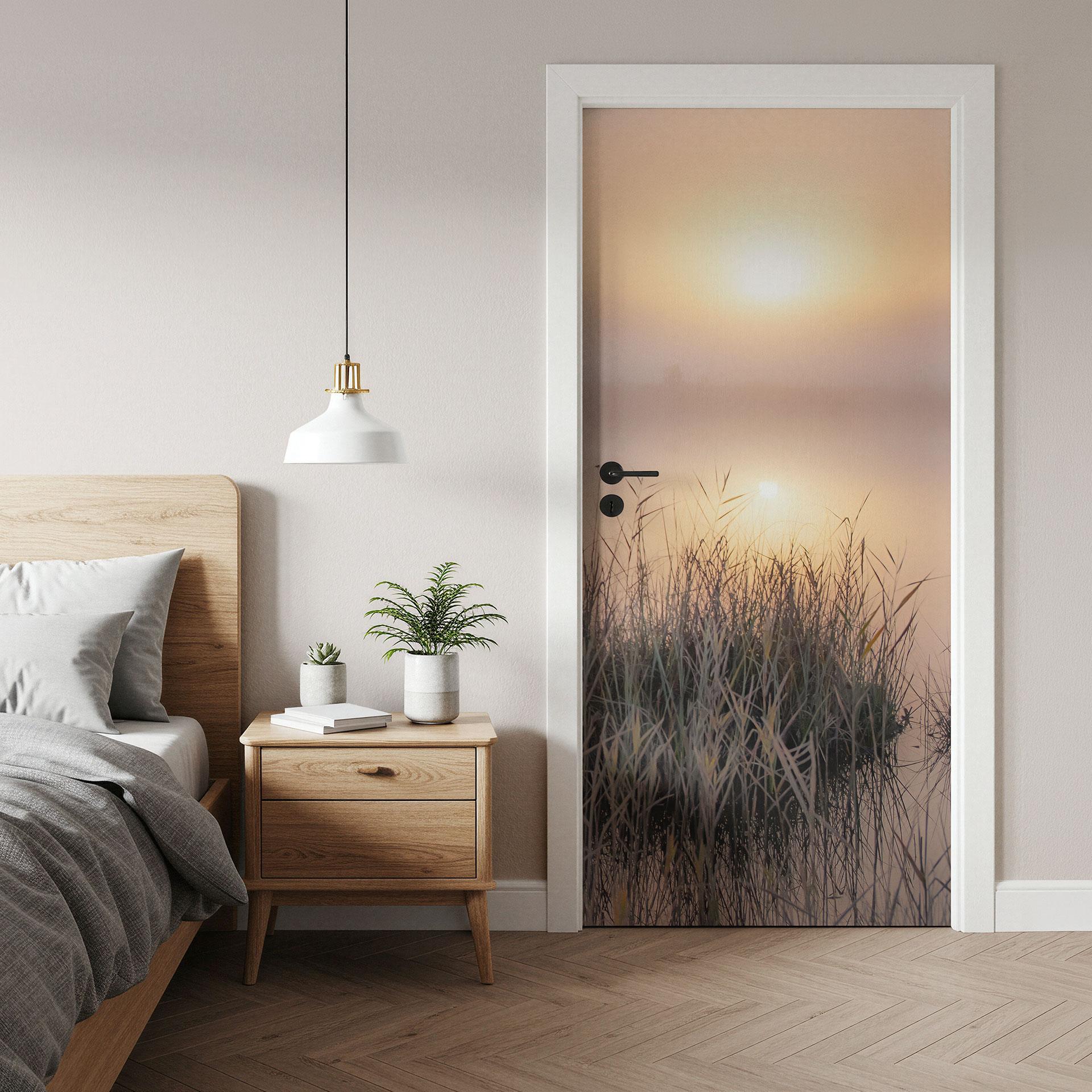 Lámina para puerta Misty autumn day - Eisenmann - Decoración autoadhesiva para puertas