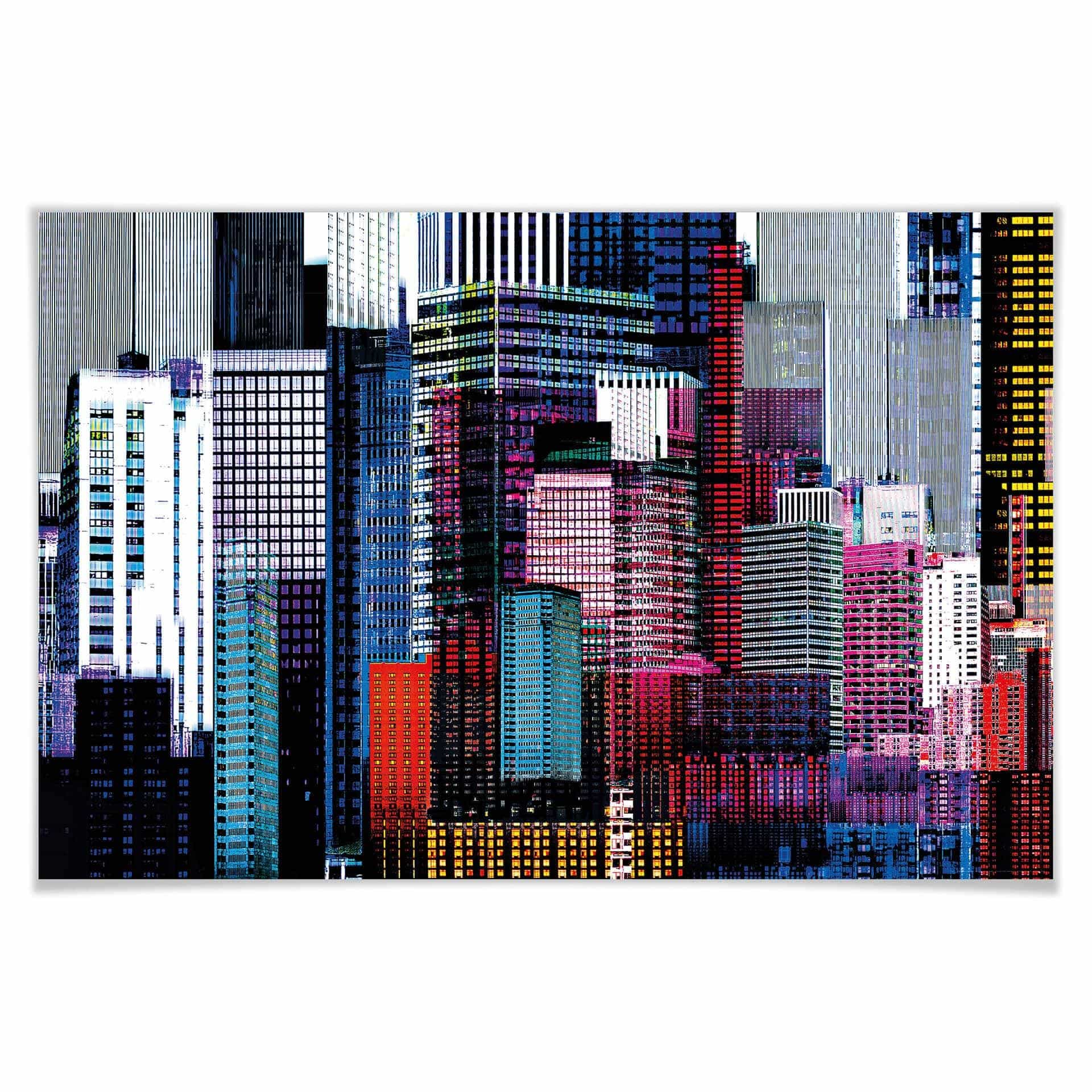 Giant Art® XXL-Poster Colourful Skyscrapers - 175x115 cm