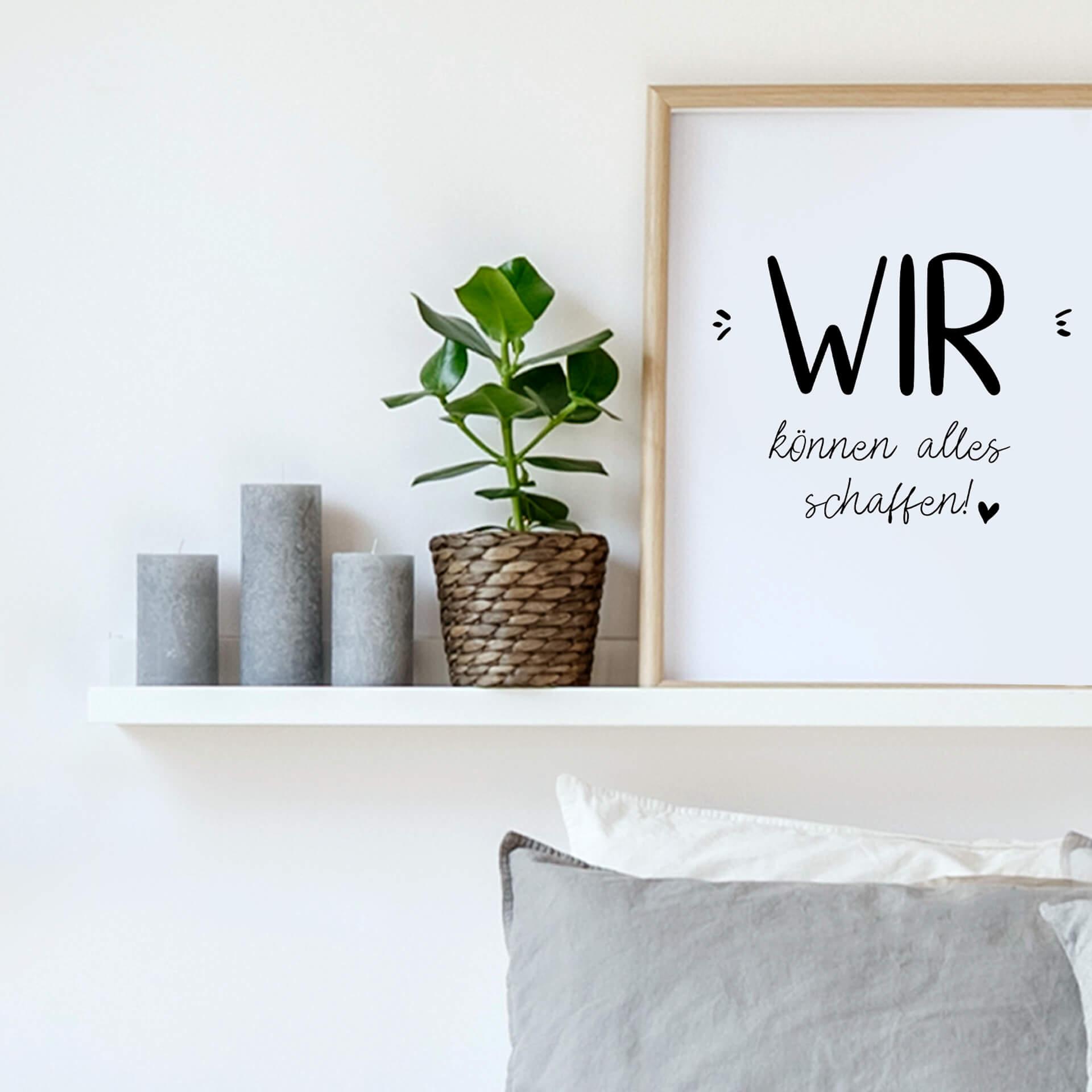 Poster Wir können alles schaffen
