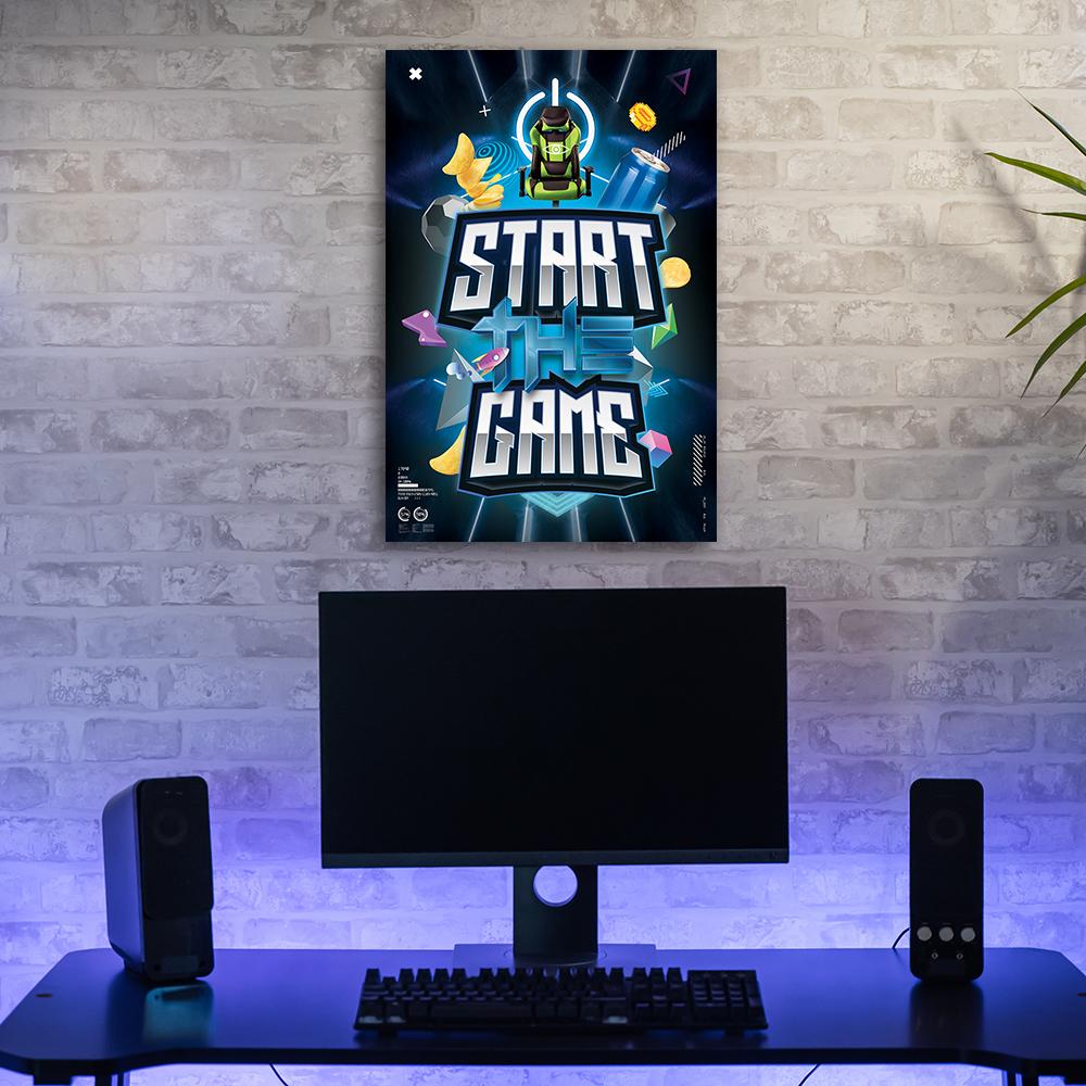 Canvasbillede, spillekonsol gamer